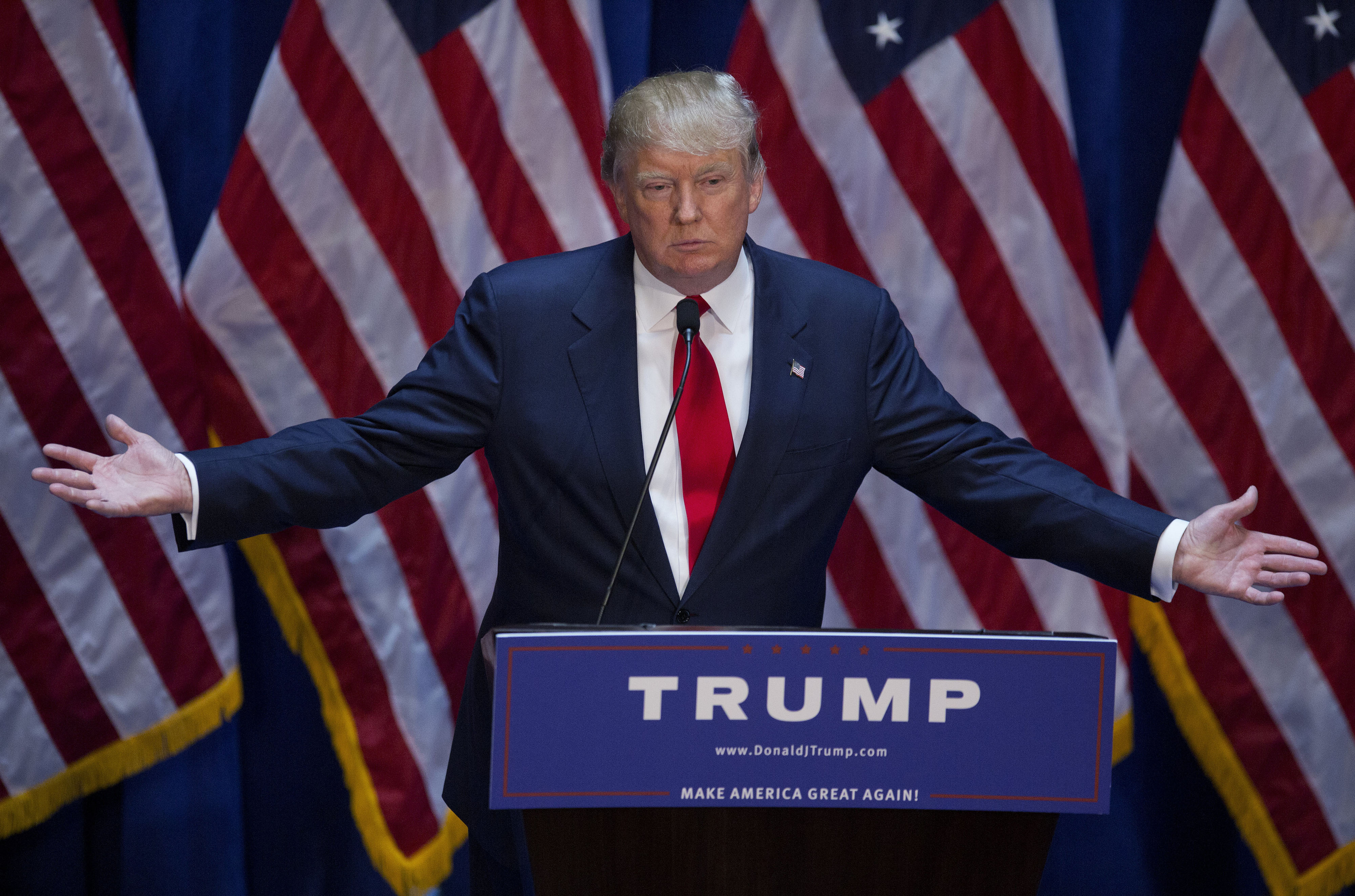 Donald Trump announces his candidacy for  president during a rally Manhattan on  June 16. (Victor J. Blue)
