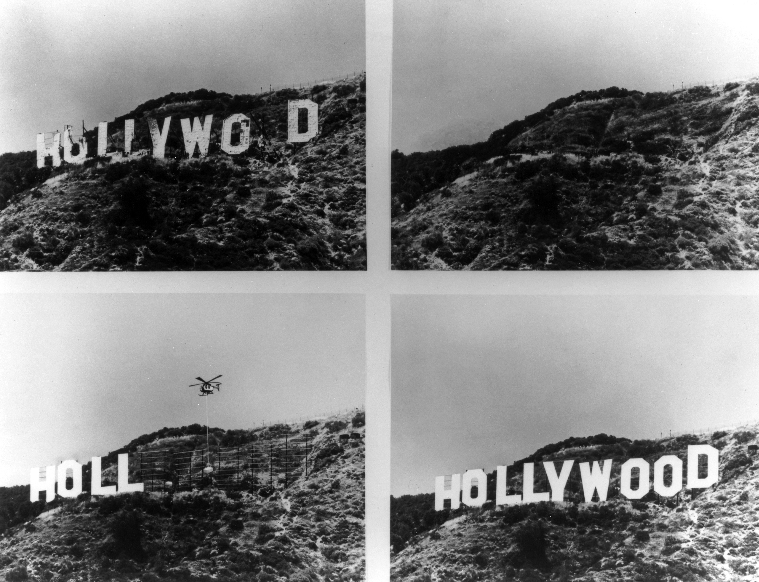 The Hollywood sign is reborn: 1978.