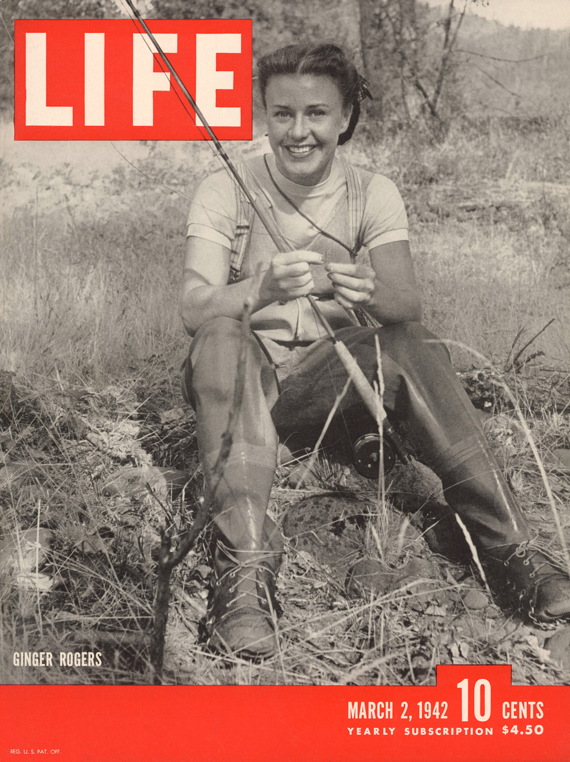 March 2, 1942 cover of LIFE magazine with Ginger Rogers.