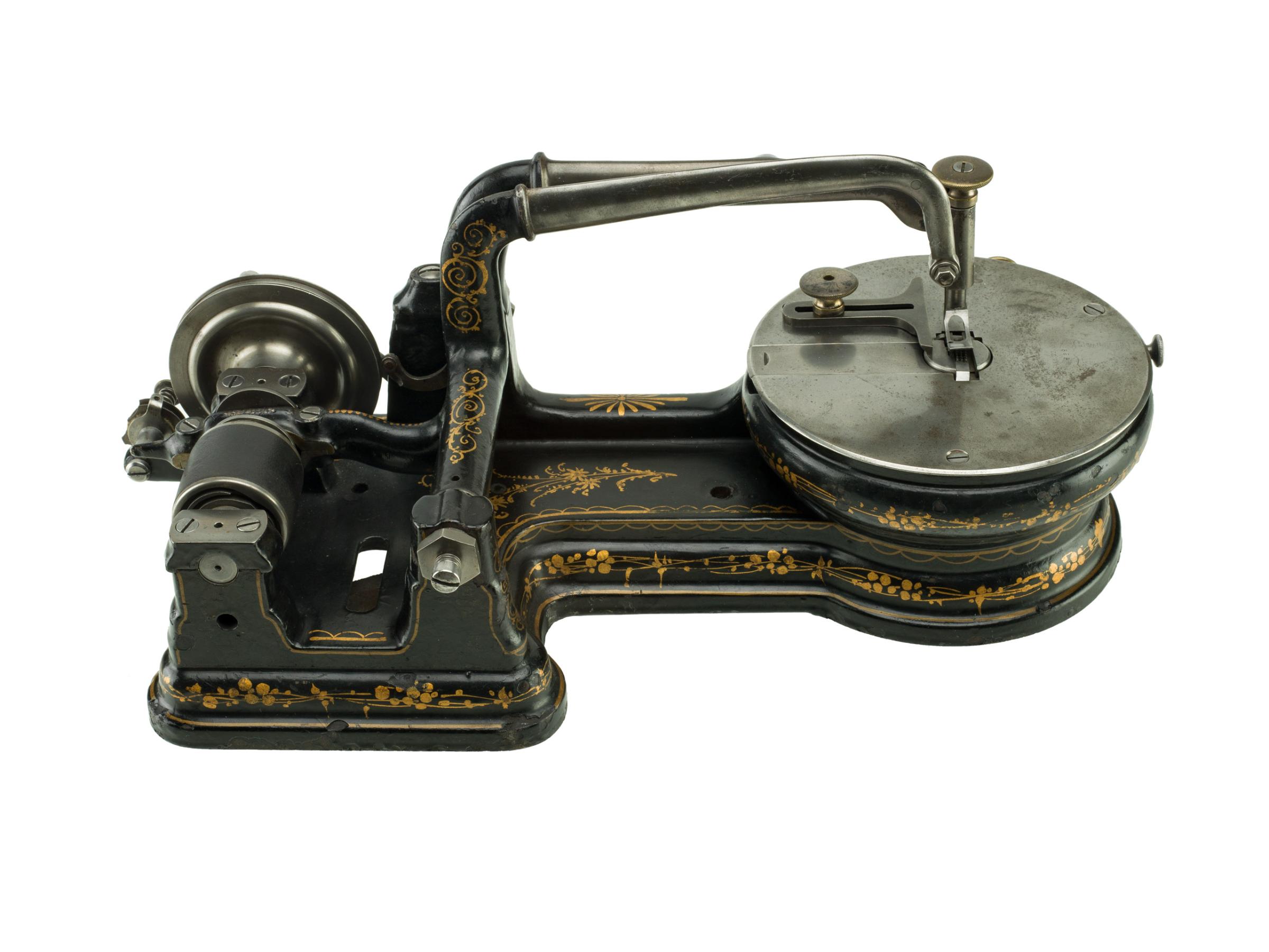 Sewing Machine, 1873: Helen Blanchard, (Patent No. 141987) This patent model for an improvement in sewing machines introduced the buttonhole stitch. Blanchard received some 28 patents, many having to do with sewing. She is best remembered for another overstitch sewing invention, the “zigzag.”