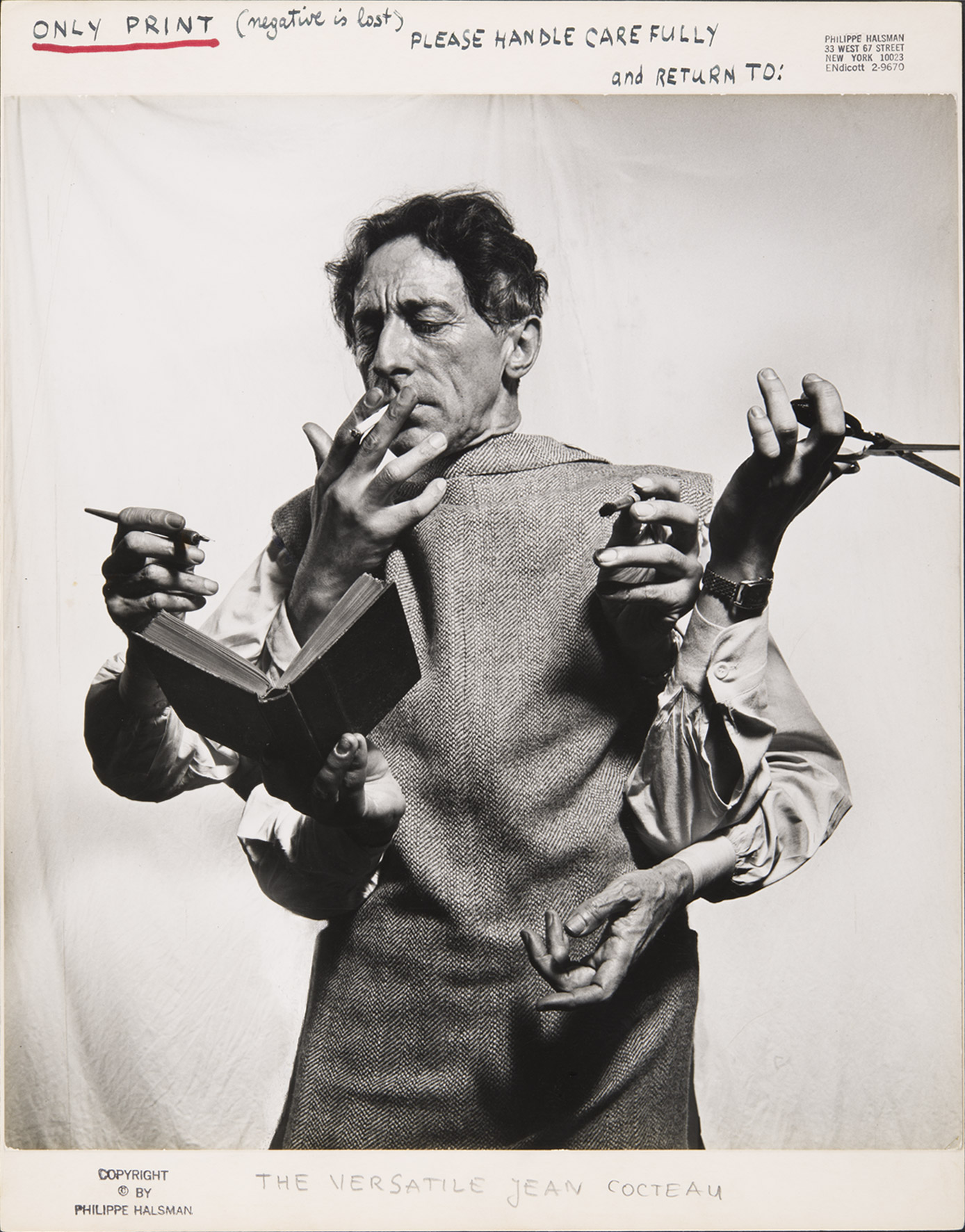 Jean Cocteau, l'artiste multidisciplinaire, 1949.