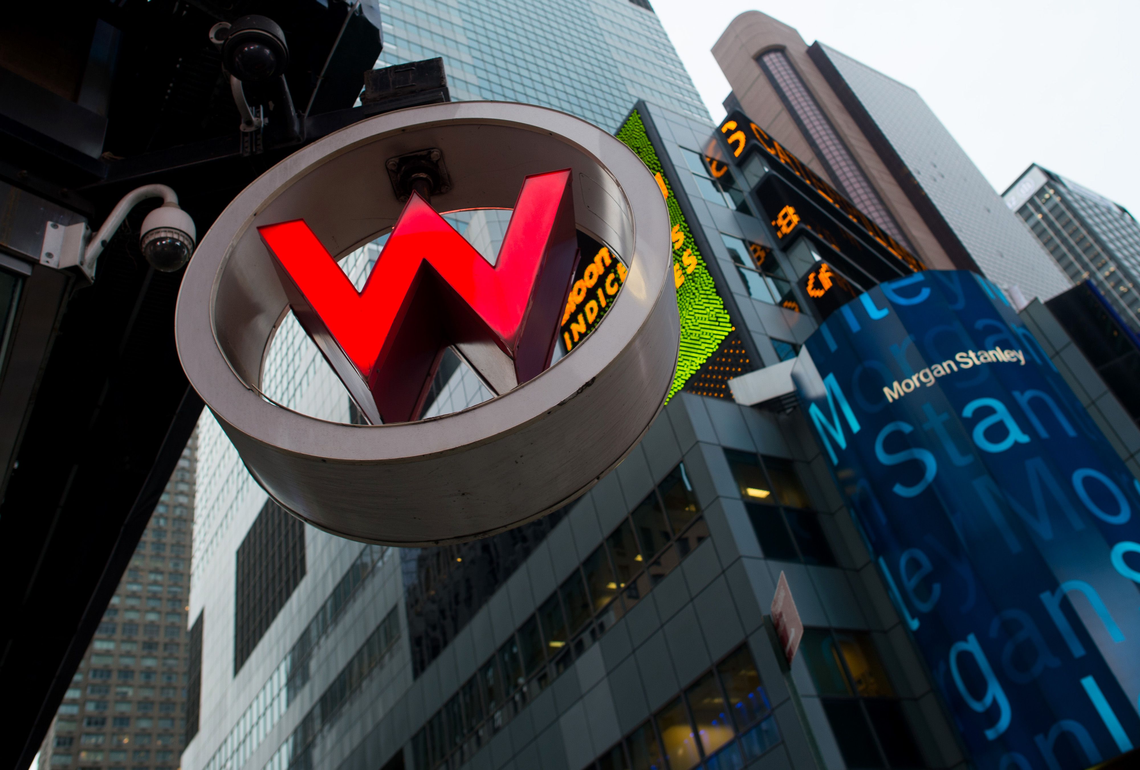 Signage for the W Hotel New York in Times Square. W Hotel is part of Starwood Hotels. (Bloomberg&mdash;Bloomberg via Getty Images)