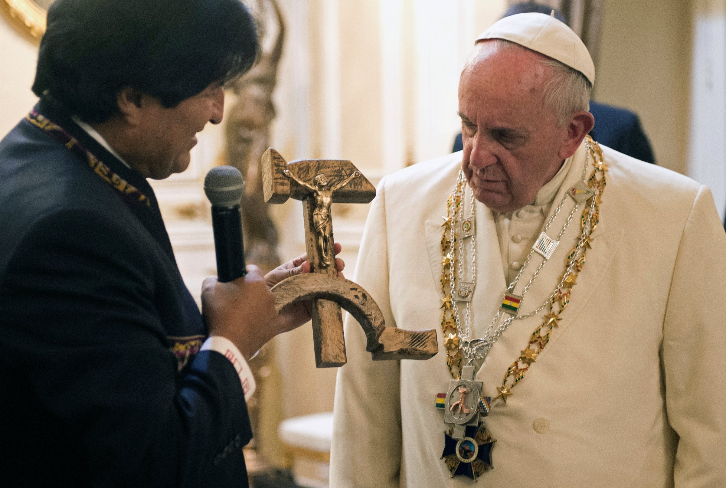 Francis, Evo Morales