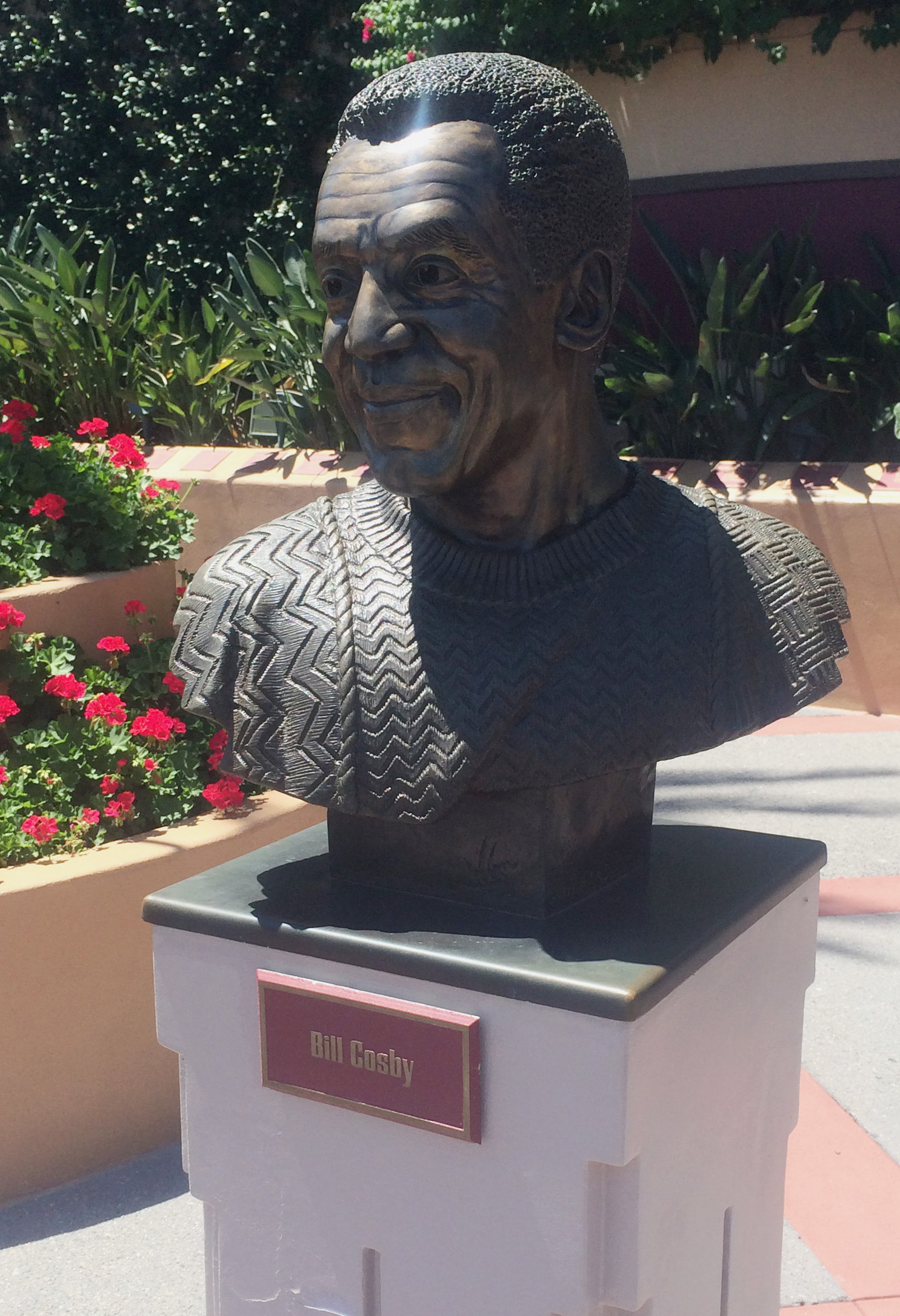 A bust of actor and comedian Bill Cosby at Hollywood Studios theme park in Orlando, Fla. (Tony Winton—AP)
