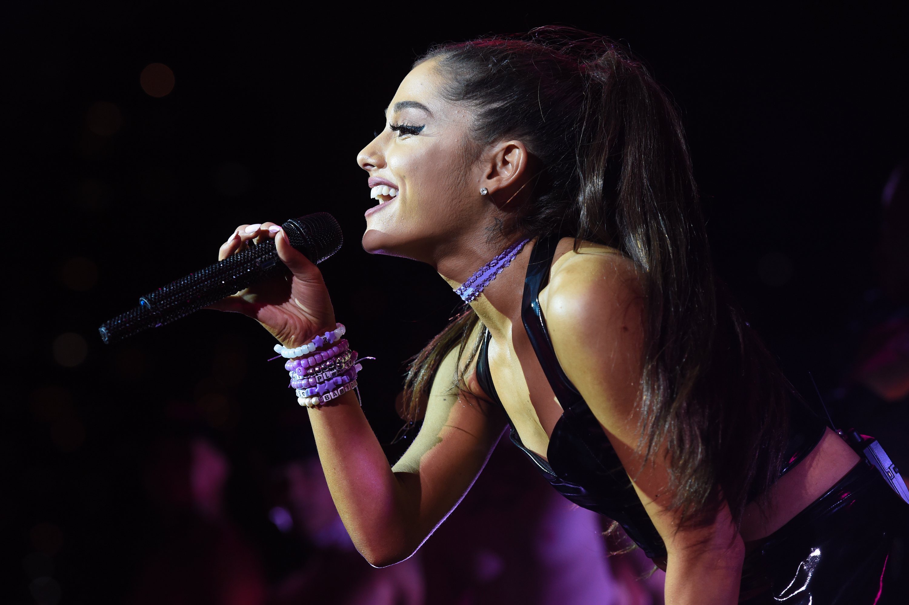 Ariana Grande performs at NYC Pride's Dance on the Pier' on  June 28, 2015, in New York City (Scott Roth—Invision/AP)