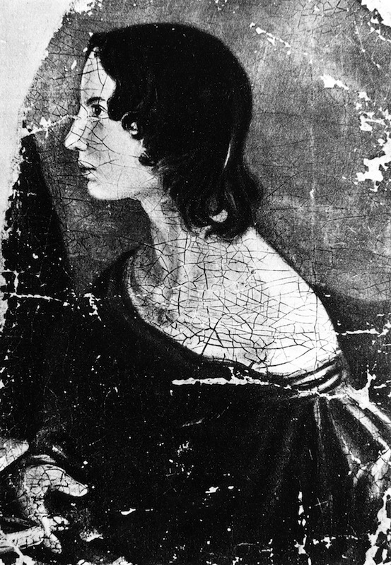 Painting of Emily Jane Bronte who was a femaile poet and romance writer.