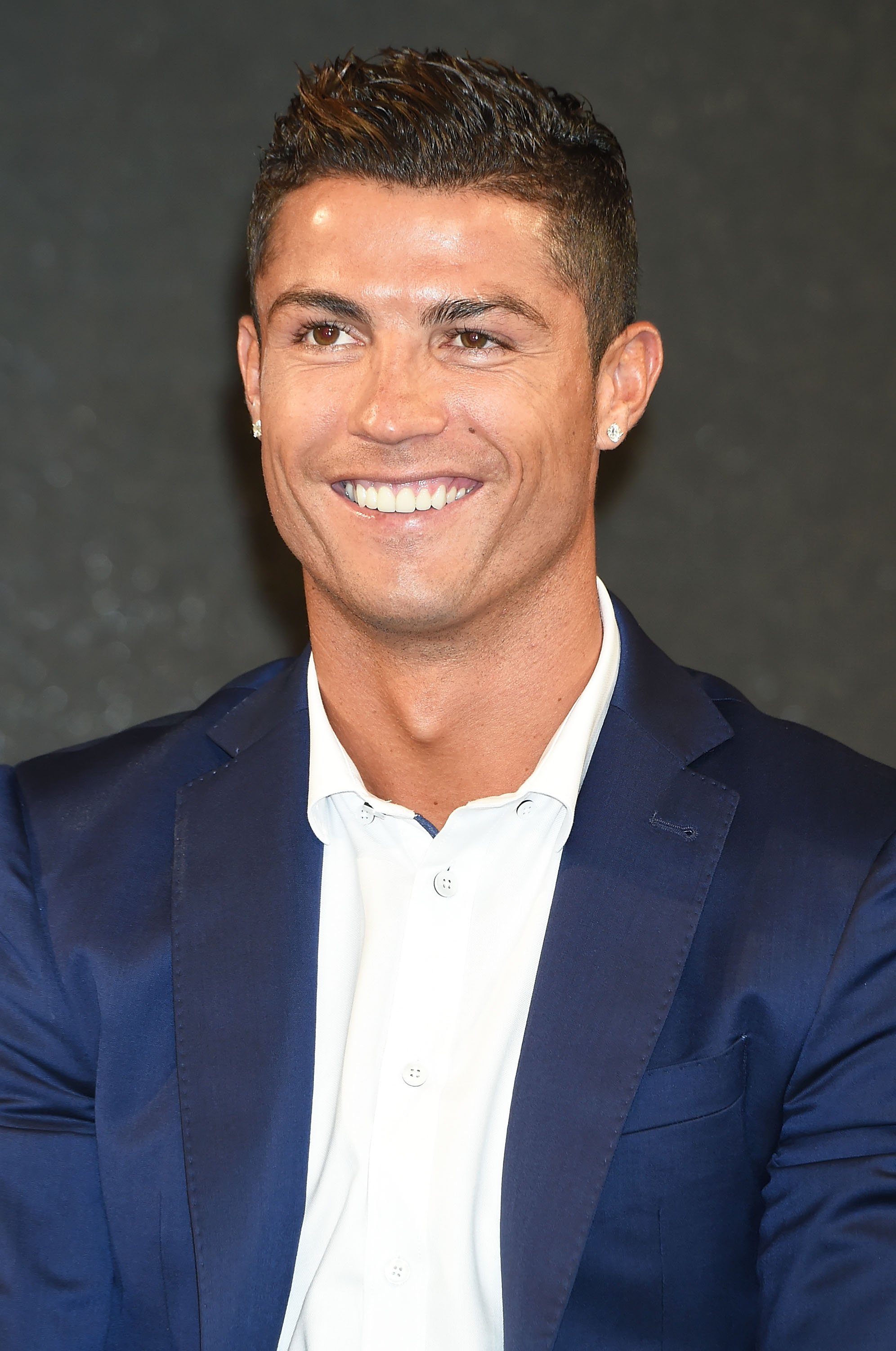 Cristiano Ronaldo during a press conference on July 7, 2015 in Tokyo, Japan.