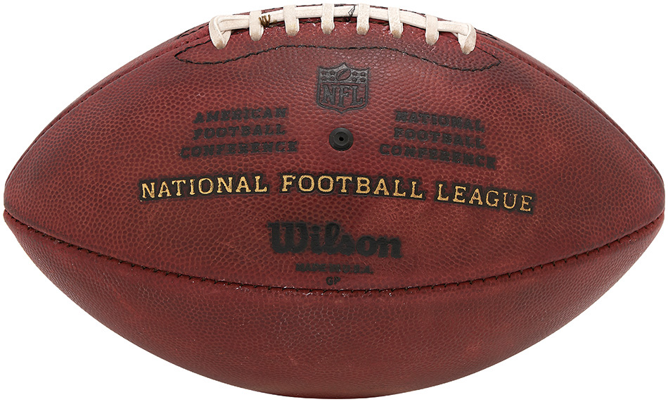 Lelands.com auctioned a football used in the AFC Championship Game. (Lelands.com)