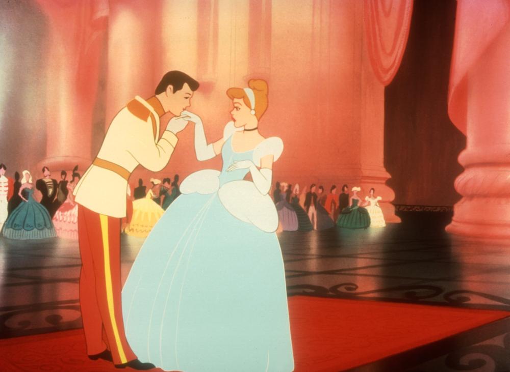 Prince Charming and Cinderella in Disney's "CINDERELLA." (Walt Disney)