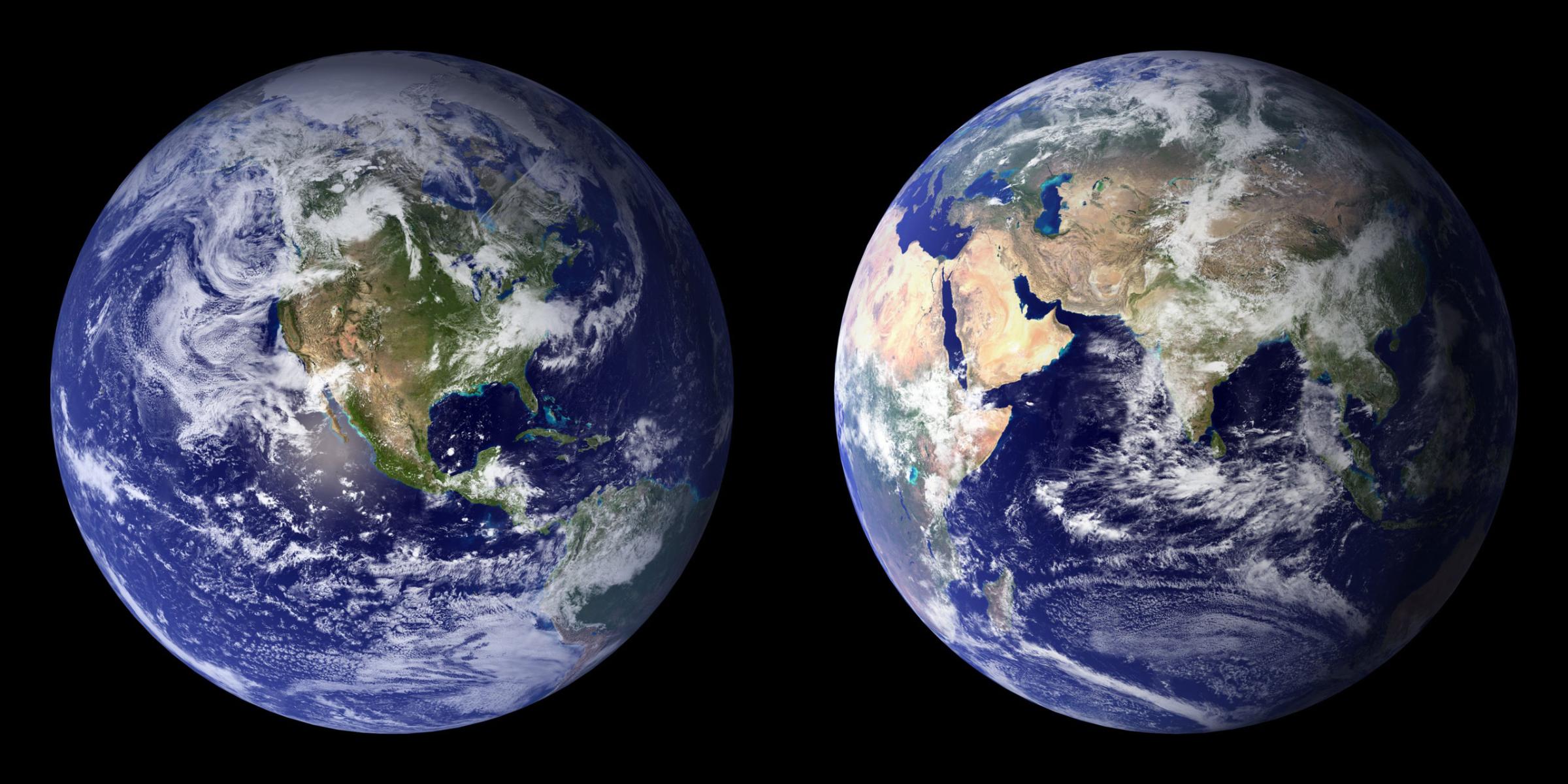 NASA Earth Blue Marble MODIS 2002