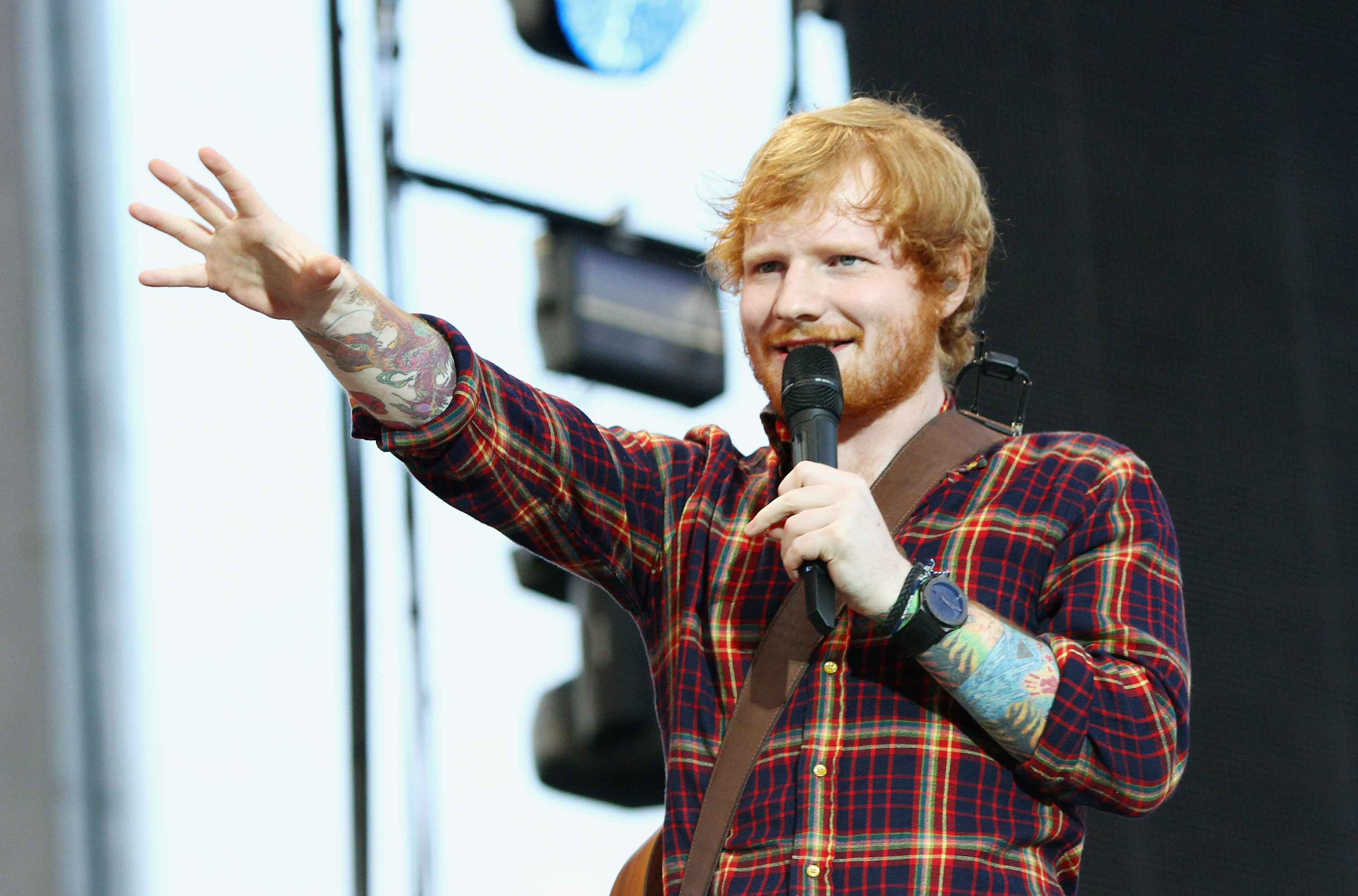 Ed Sheeran performs at Croke Park on July 24, 2015 in Dublin, Ireland. (Phillip Massey—WireImage)