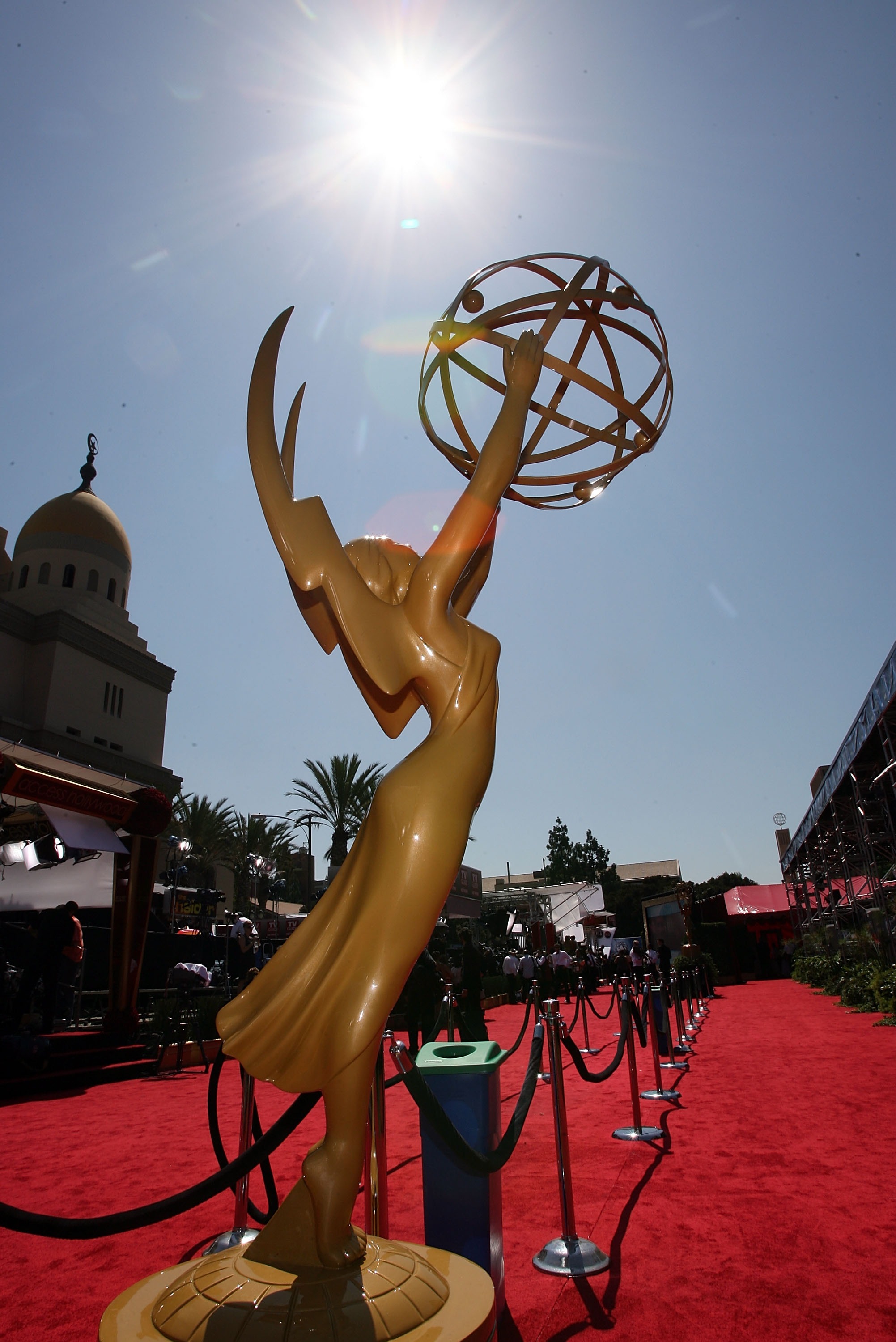 A view of the Emmy Award statue during the arrivals at the 59th Annual Primetime Emmy Awards at the Shrine Auditorium on September 16, 2007 in Los Angeles, California. (Frazer Harrison&mdash;Getty Images)