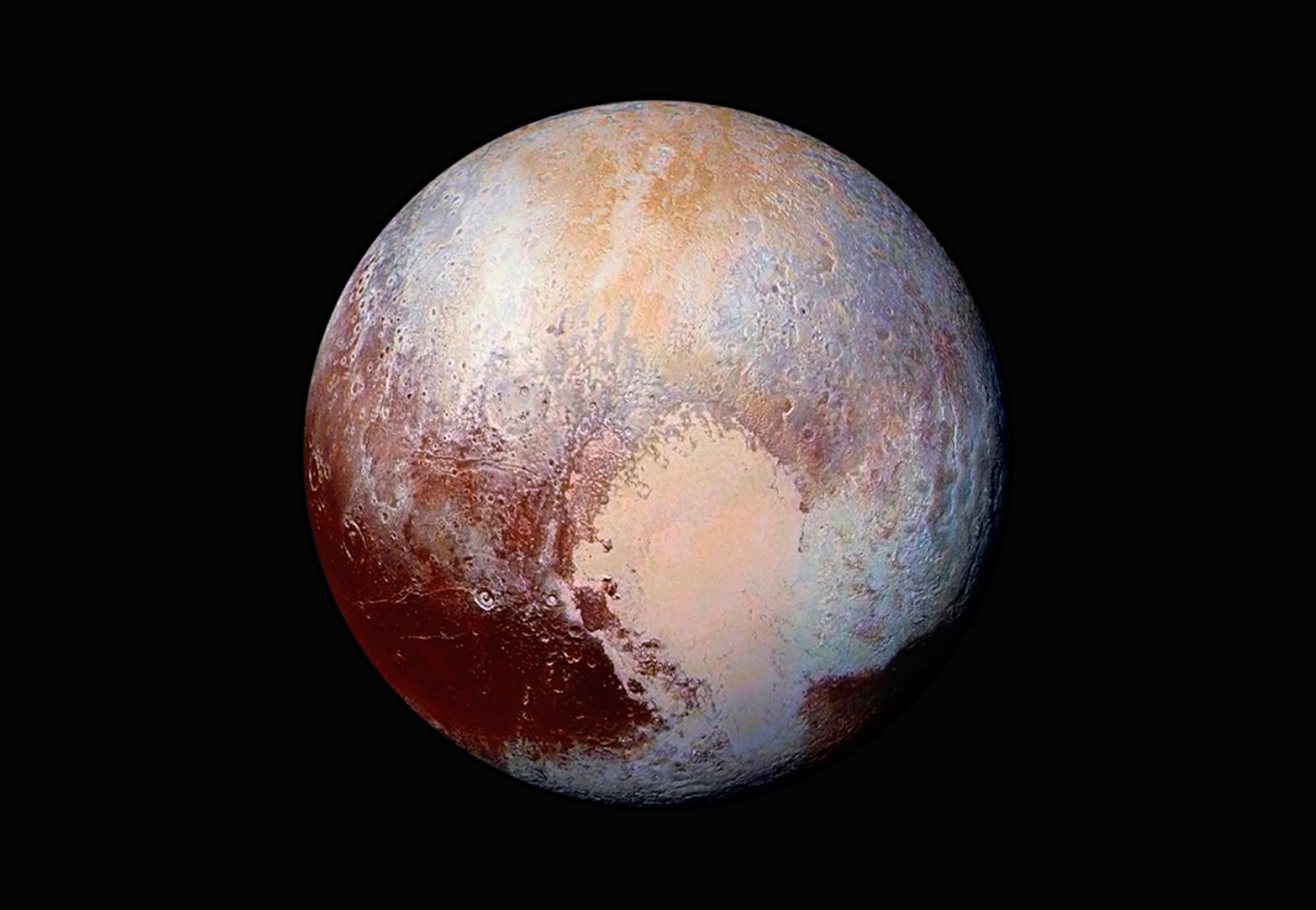 Pluto False Color New Horizons