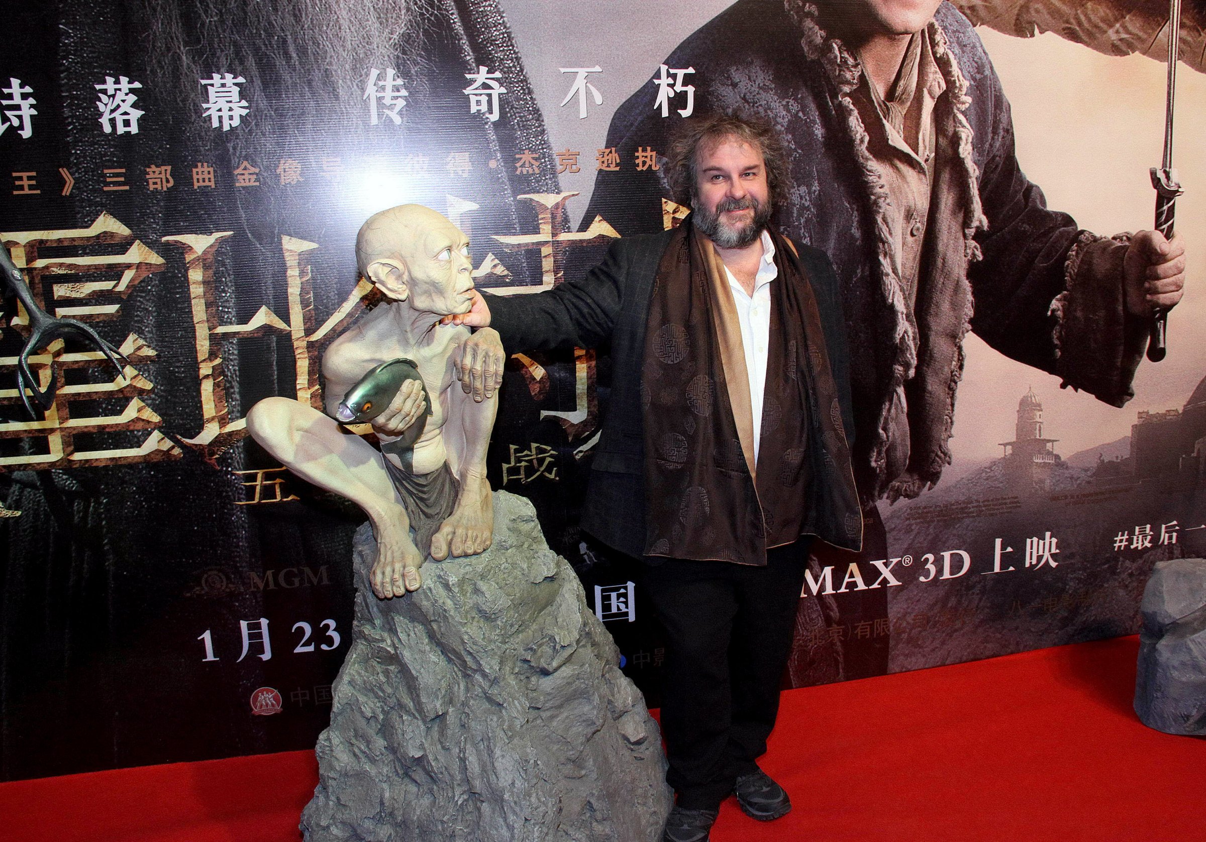 BEIJING, CHINA - JANUARY 20:  (CHINA OUT) Director Peter Jackson attends press conference of new movie "The Hobbit: The Battle Of The Five Armies" on January 20, 2015 in Beijing, China.  (Photo by ChinaFotoPress/ChinaFotoPress via Getty Images)