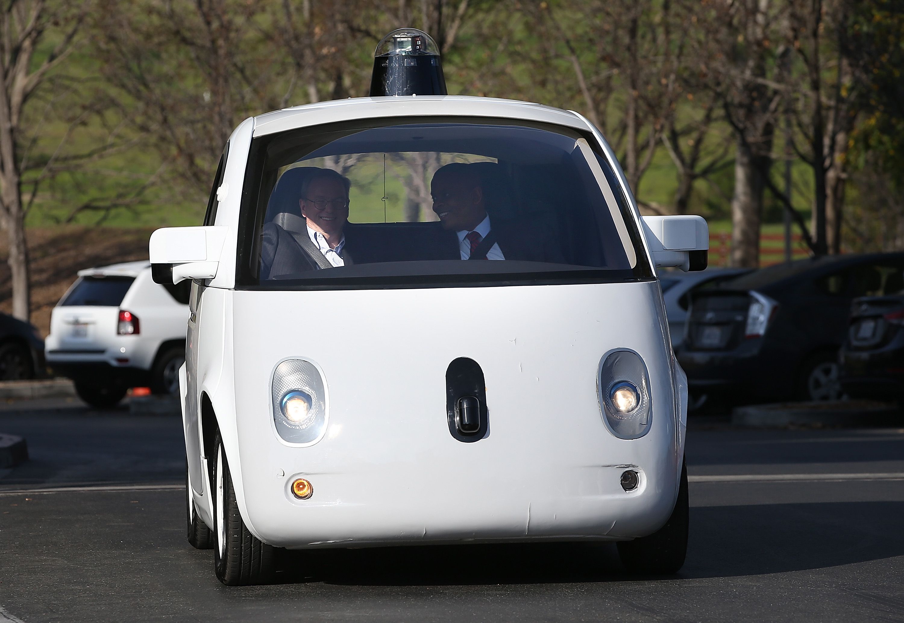 A Google self-driving car. (Justin Sullivan—Getty Images)