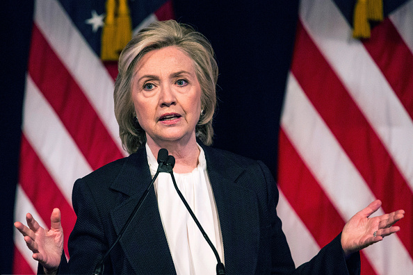 Democratic presidential candidate Hillary Clinton speaks at The New School on July 13, 2015 in New York City.