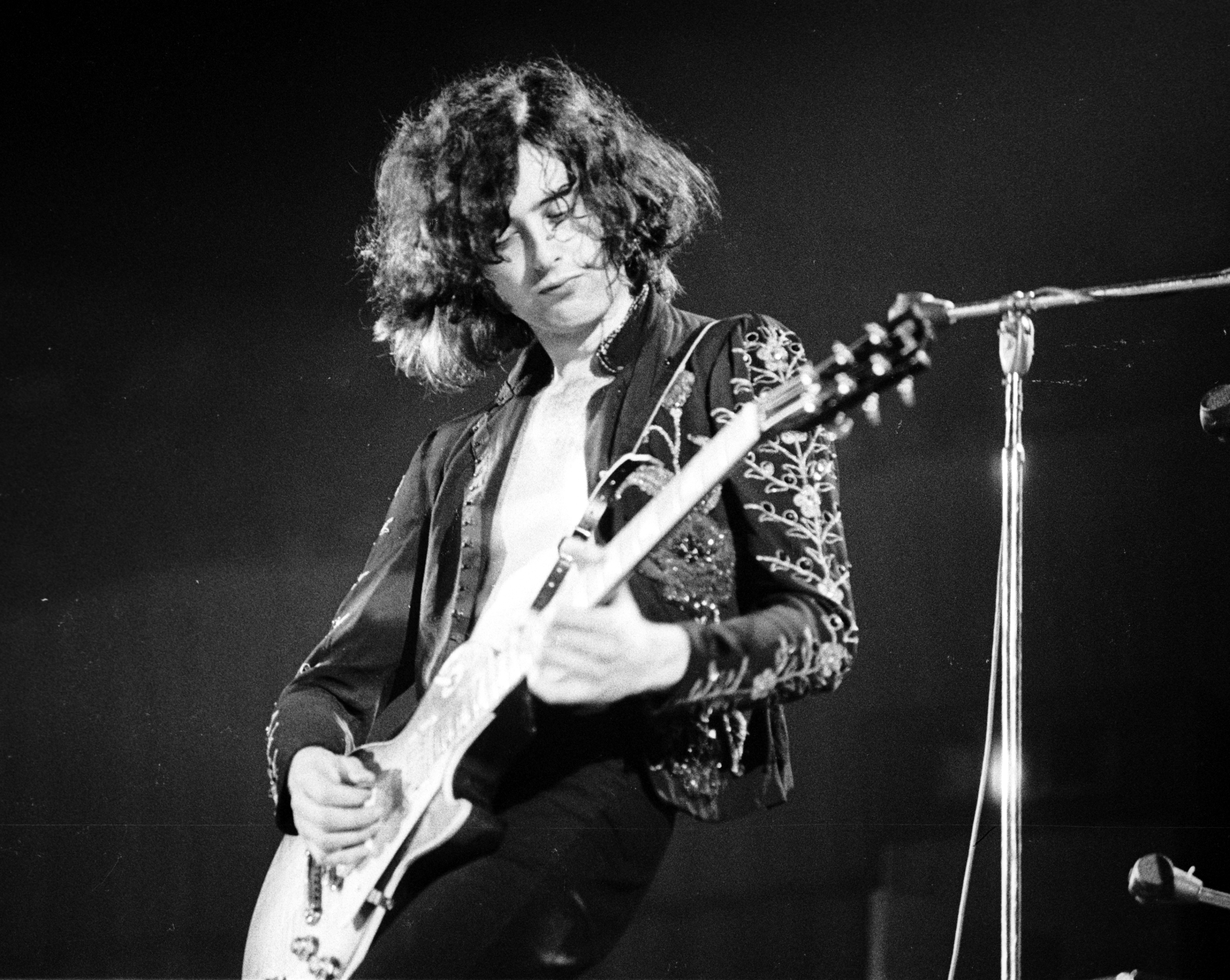 Jimmy Page Page's guitar sounds like six guitars, and the heaviness of his right hand is key to the instant recognizability of Led Zeppelin's sound.