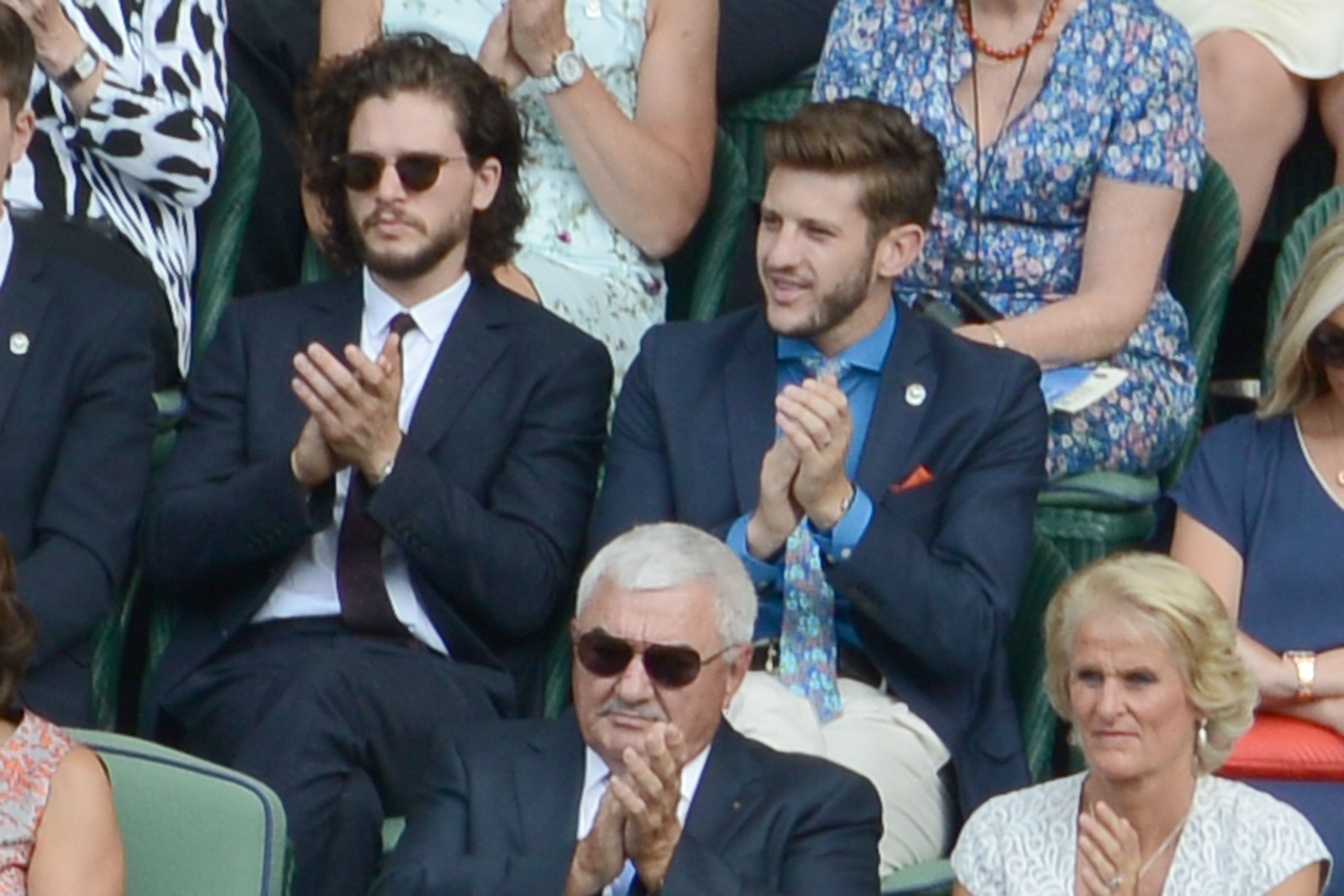 Kit Harrington attends Wimbledon in London on July 2, 2015. (Splash News/Corbis)