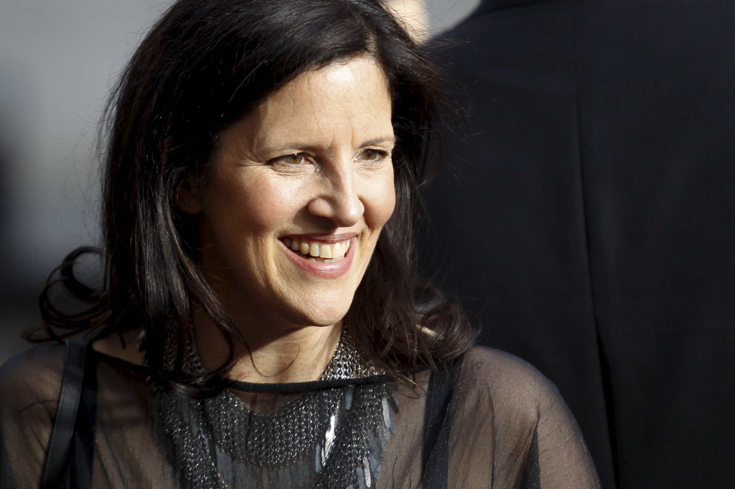 Director Laura Poitras arrives to attend the Chaplin award at Alice Tully Hall in New York April 27, 2015.