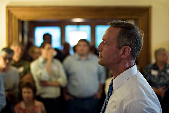 Martin O'Malley, former governor of Maryland and 2016 Democratic presidential candidate, pauses as he speaks to potential voters at a private residence in Mt. Vernon, Iowa, U.S., on Thursday, June 11, 2015.