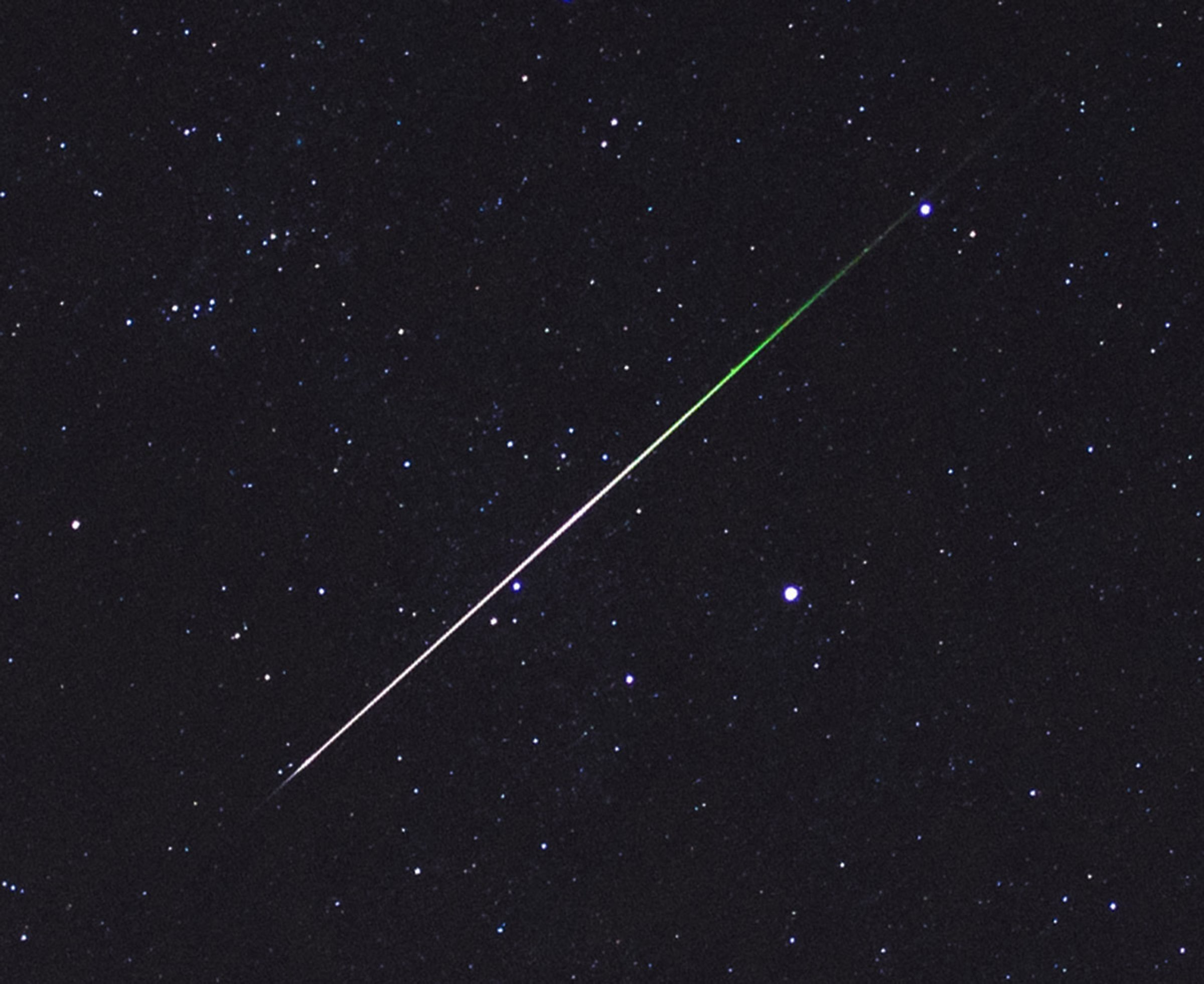 Meteor Stars Green Detail