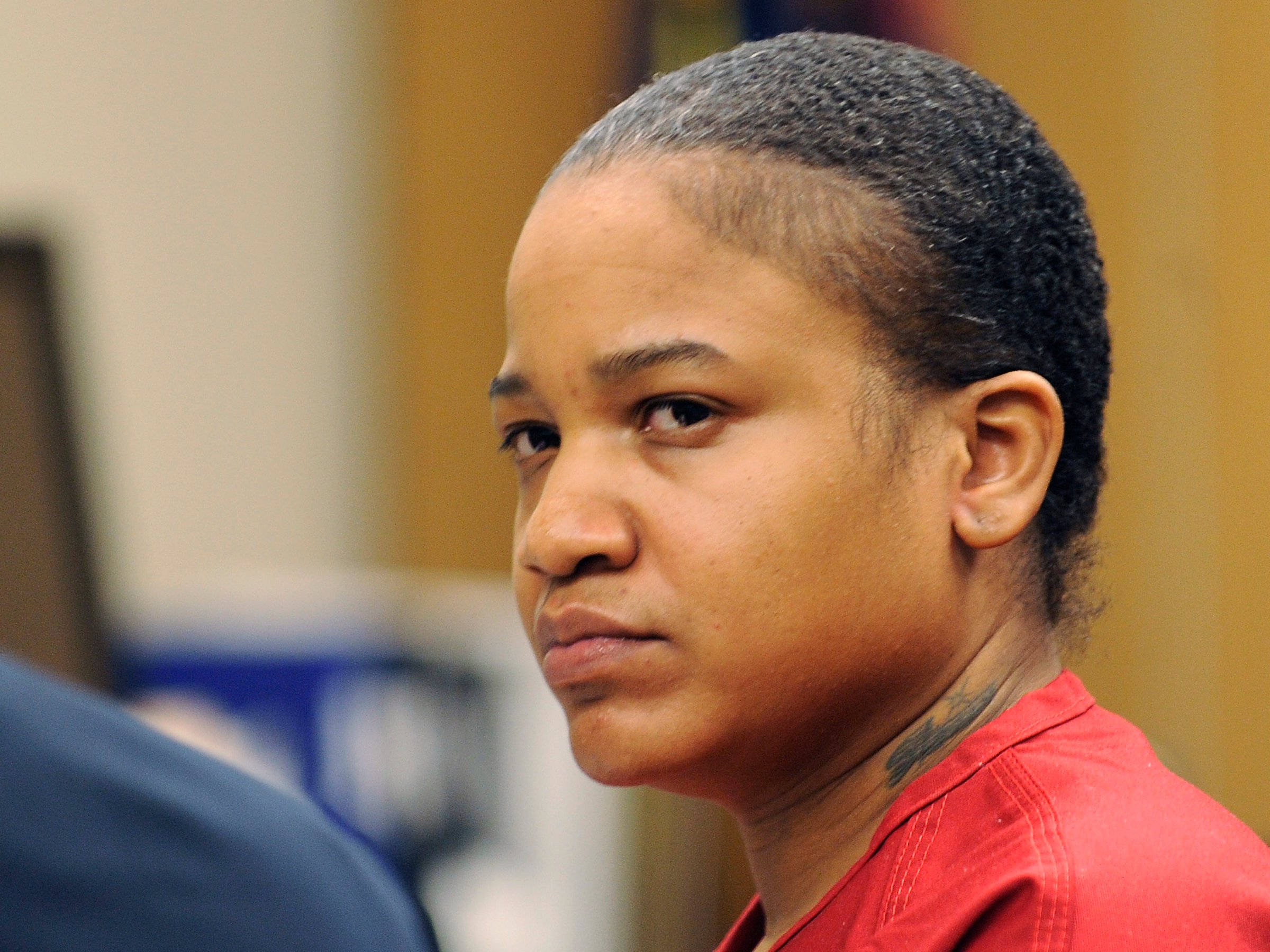 Mitchelle Blair during a custody hearing in Detroit on June 4, 2015.