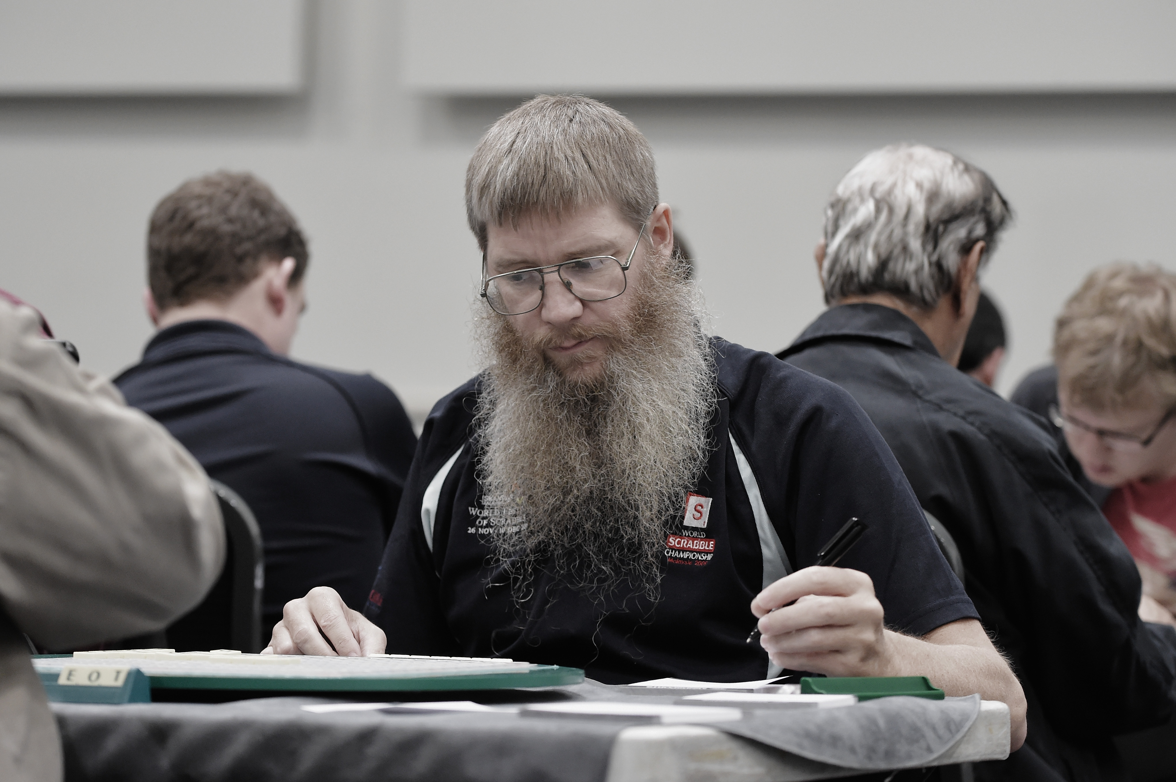 Current World Champion Nigel Richards at the Scrabble Champions Tournament, during the Mind Sports International World Championships on November 19, 2014 in London, England. (Gareth Cattermole&mdash;Getty Images)