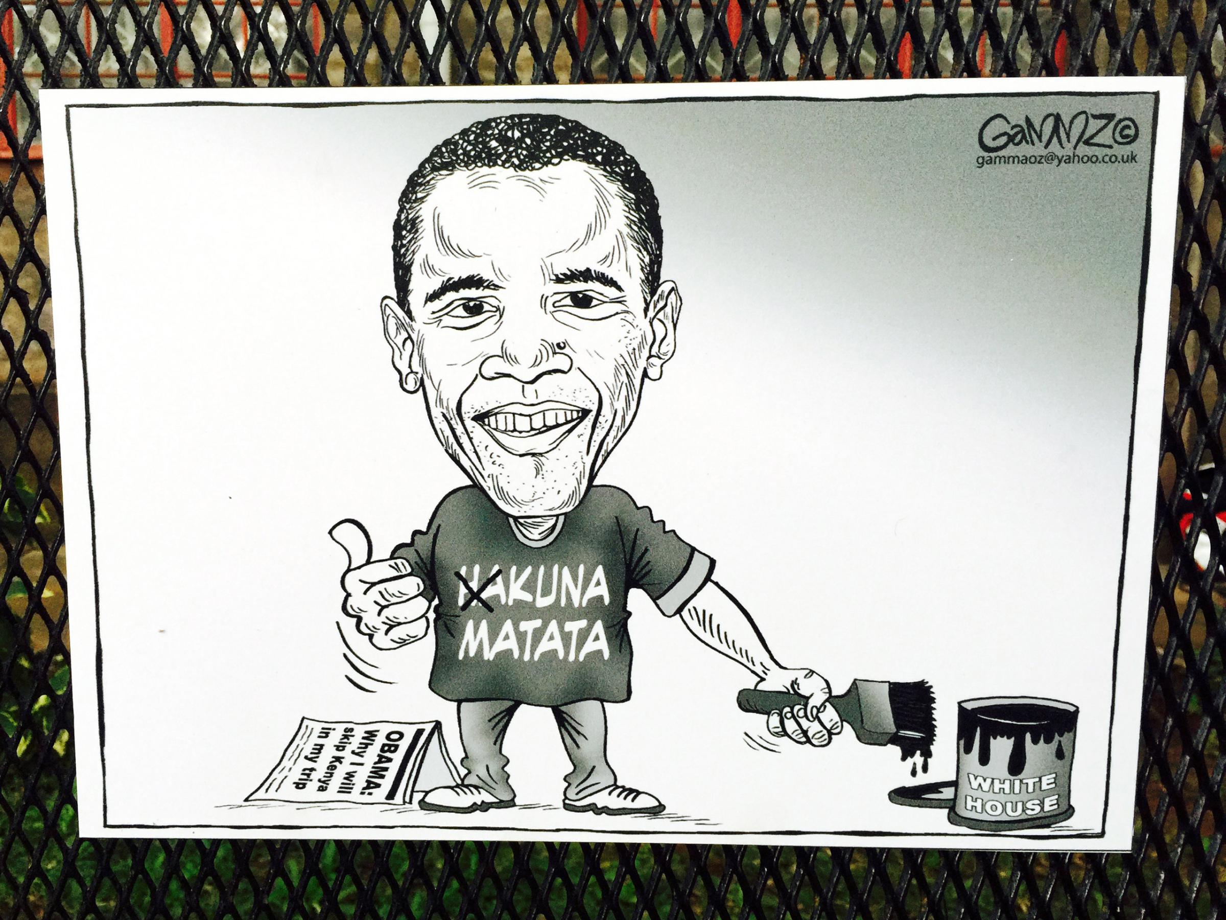 Obama Political Cartoons Africa