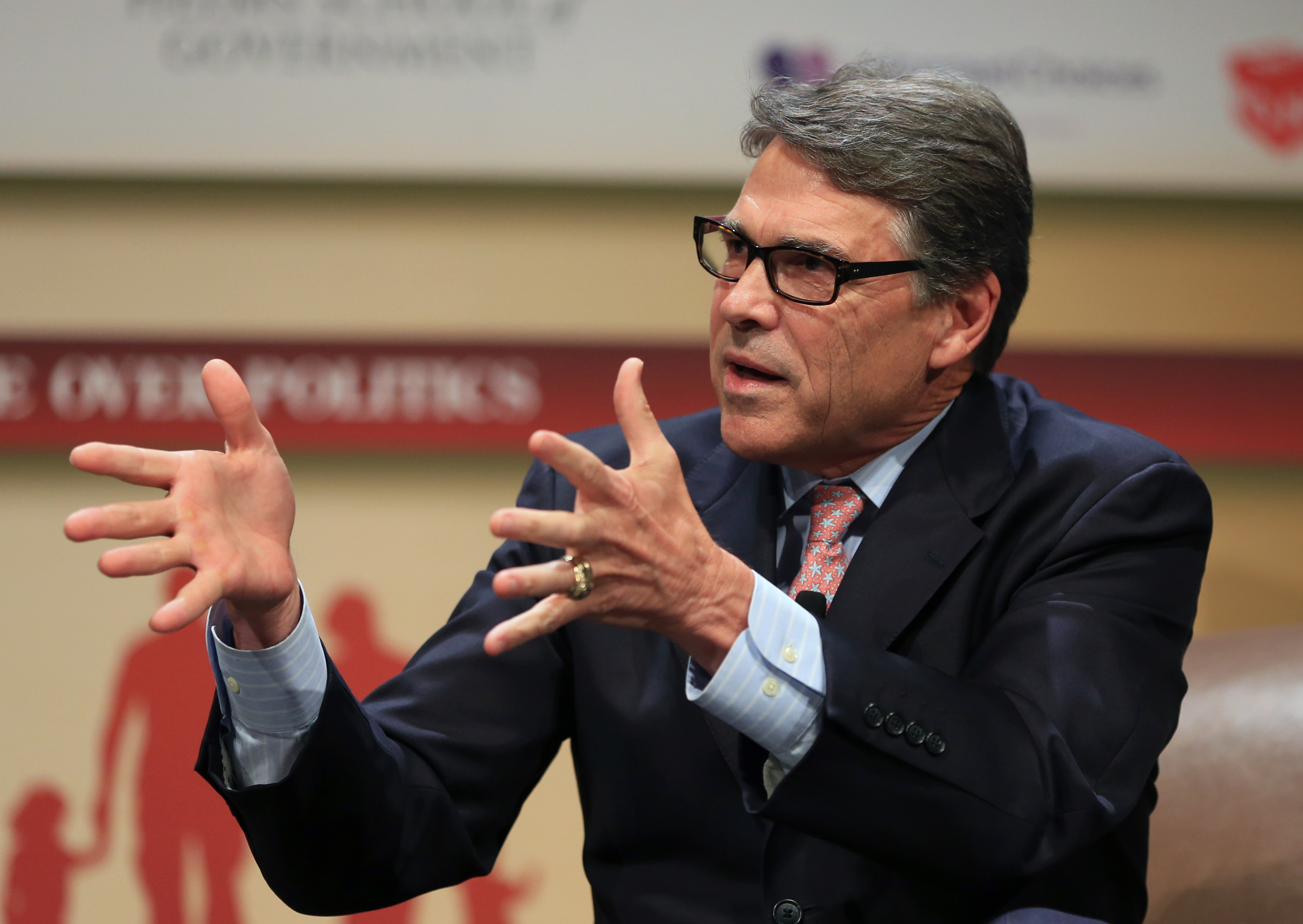 Republican presidential candidate, former Texas Gov. Rick Perry, speaks at the Family Leadership Summit in Ames, Iowa on July 18, 2015. (Nati Harnik—AP)