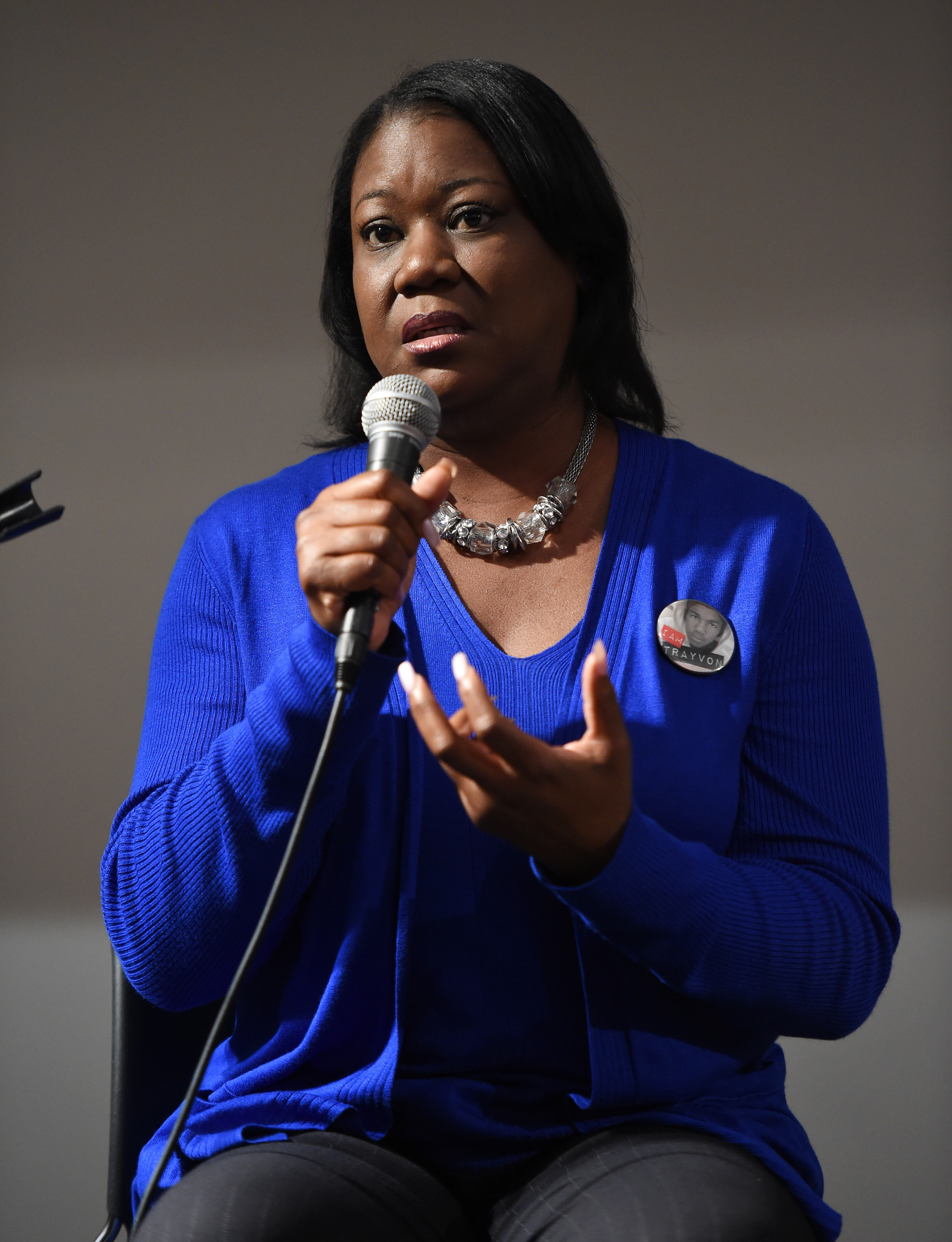 Activist Sybrina Fulton participates in a panel conversation at the Manifest: Justice pop-up art space on May 6, 2015 in Los Angeles. (Amanda Edwards—Getty Images)