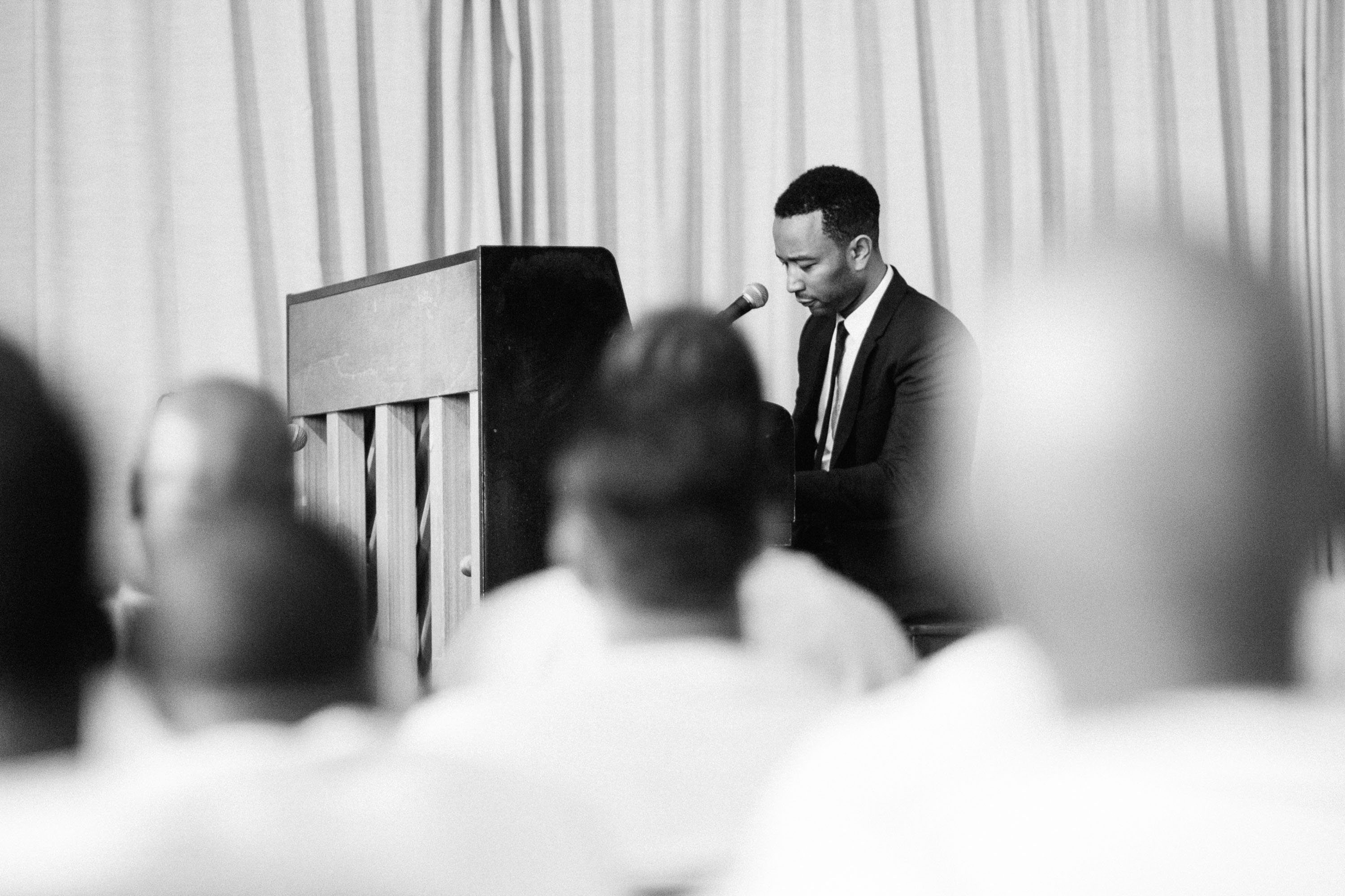 John Legend in the Travis County Correctional Complex in Austin, TX, on April 16, 2015. (Eric Ryan Anderson)