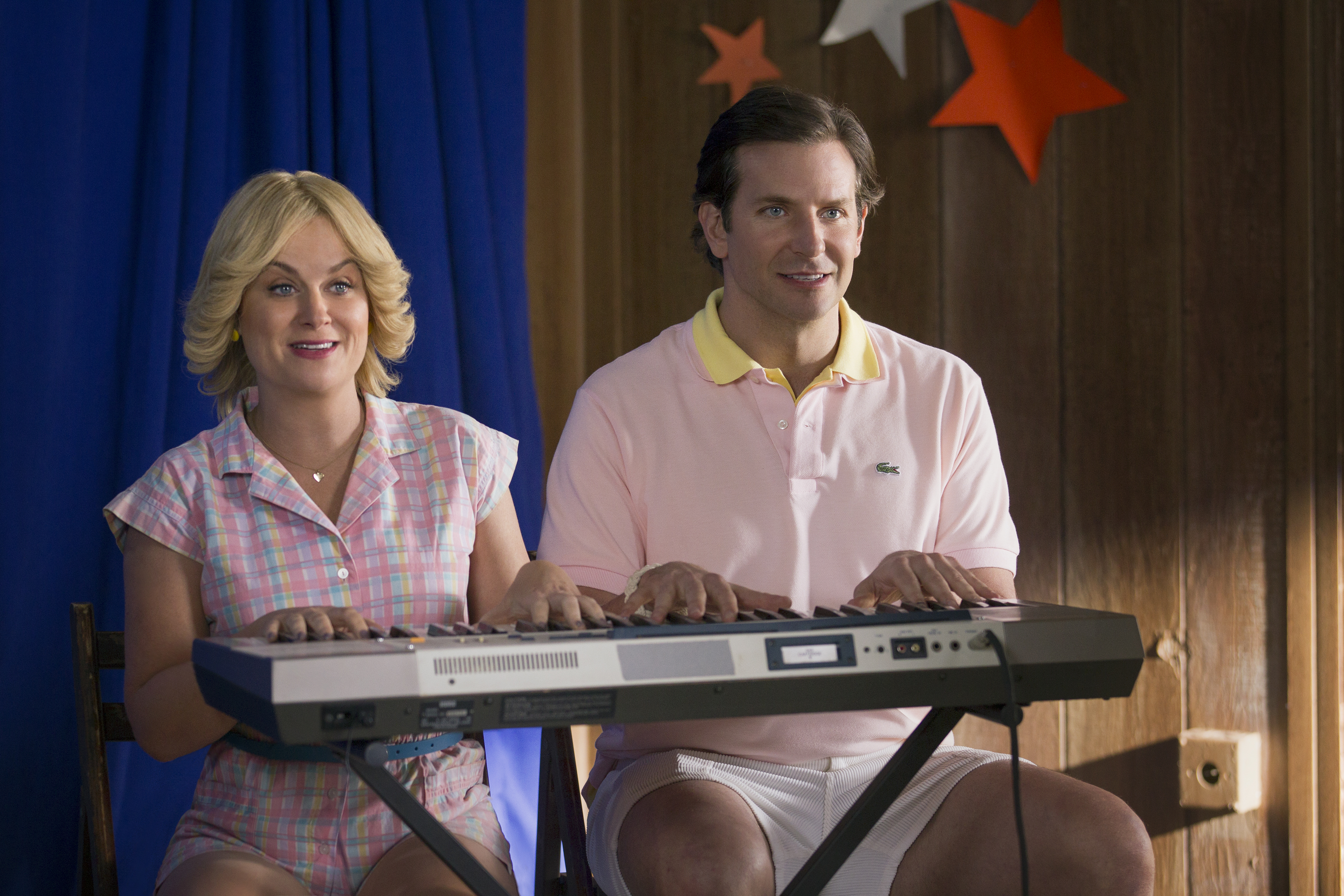 Poehler and Cooper, back for the first day of camp. (Saeed Adyani/Netflix)