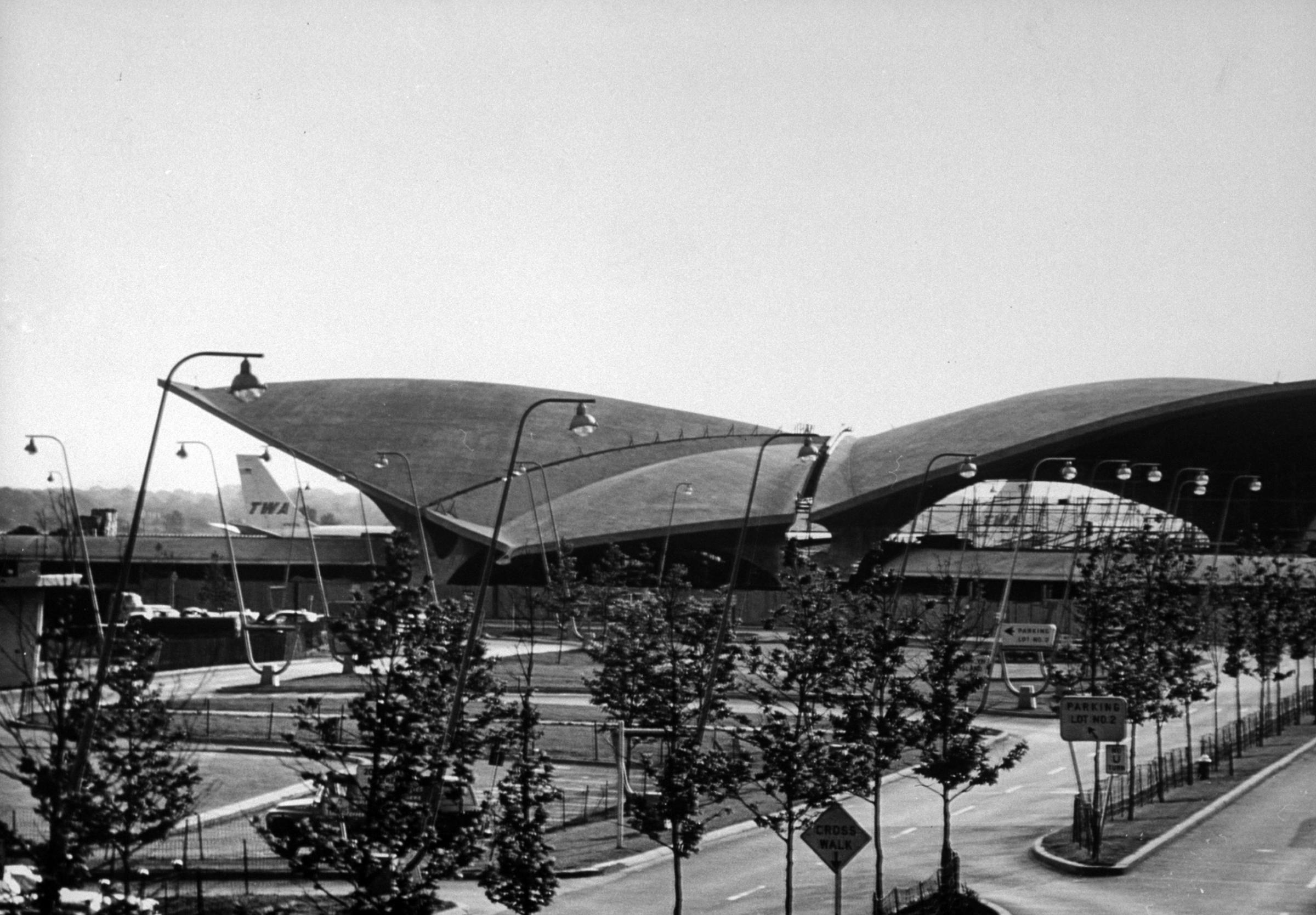 The TWA terminal, designed by Eero Saarinen, 1961.