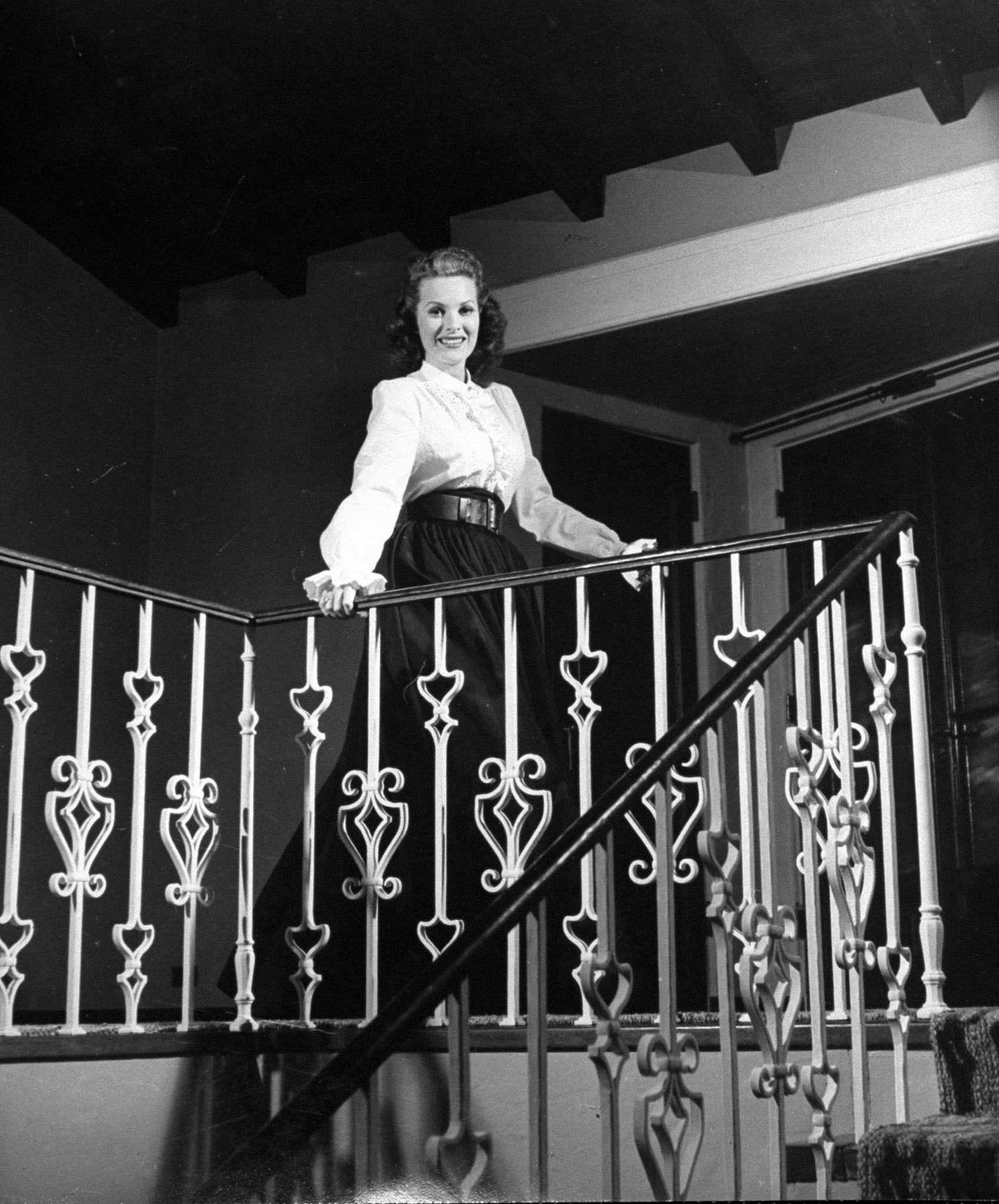 Maureen O'Hara at home, 1946.