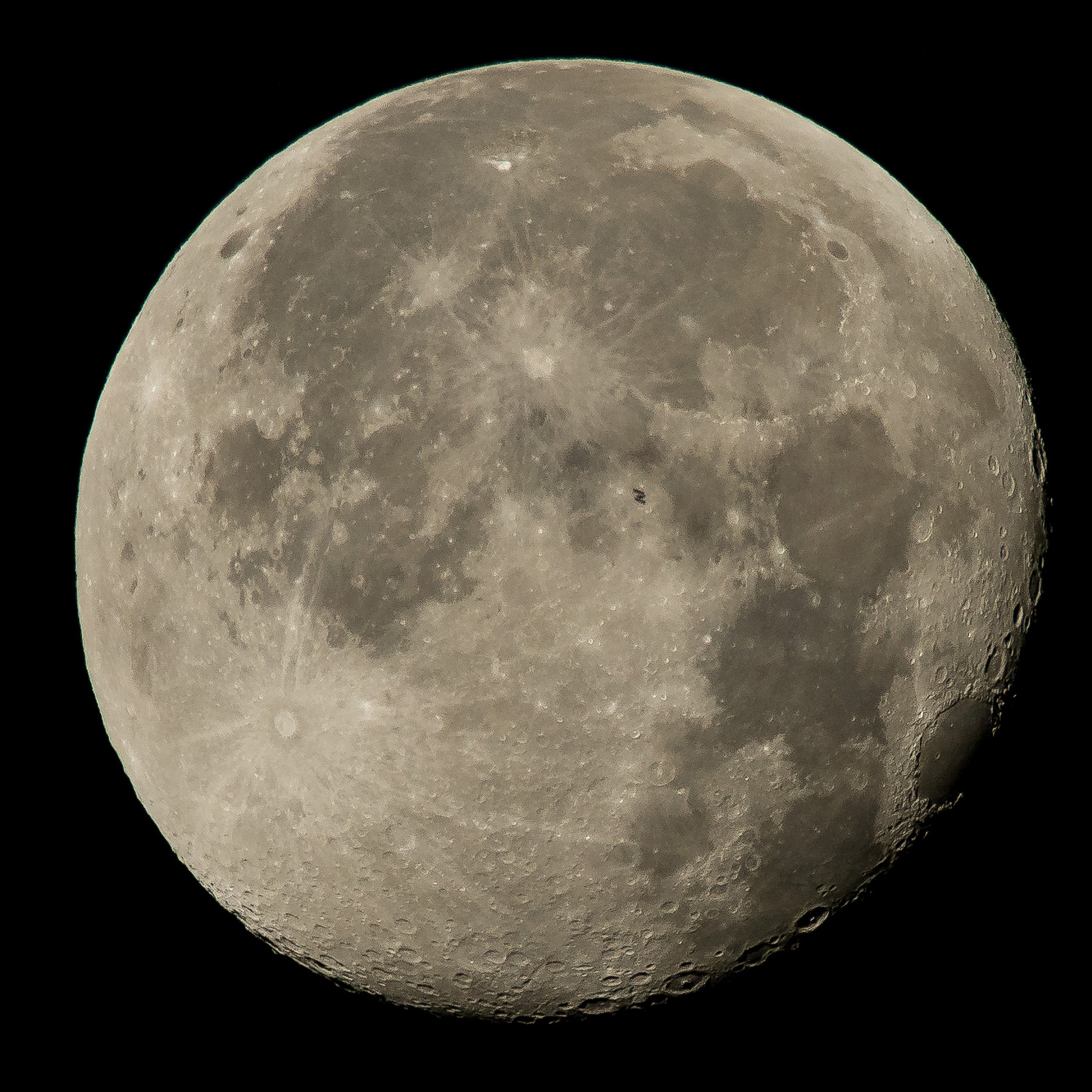 international space station moon