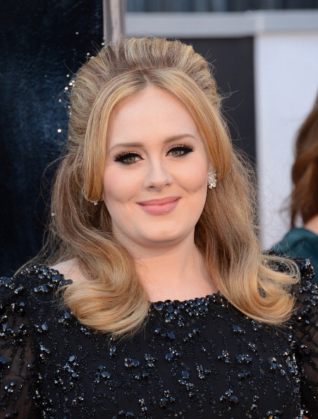 Adele at the Oscars in Hollywood on Feb. 24, 2013.