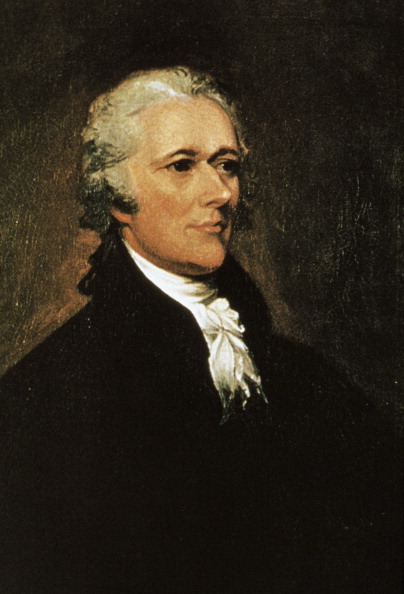 Painting of Alexander Hamilton (1757-1804), American politician, by John Trumbull.