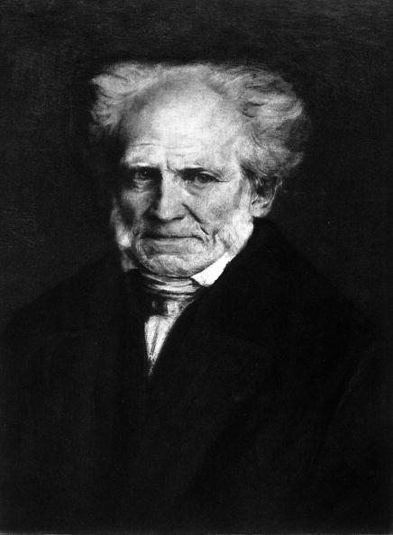 Painting of Arthur Schopenhauer (1788-1860), German philosopher.
