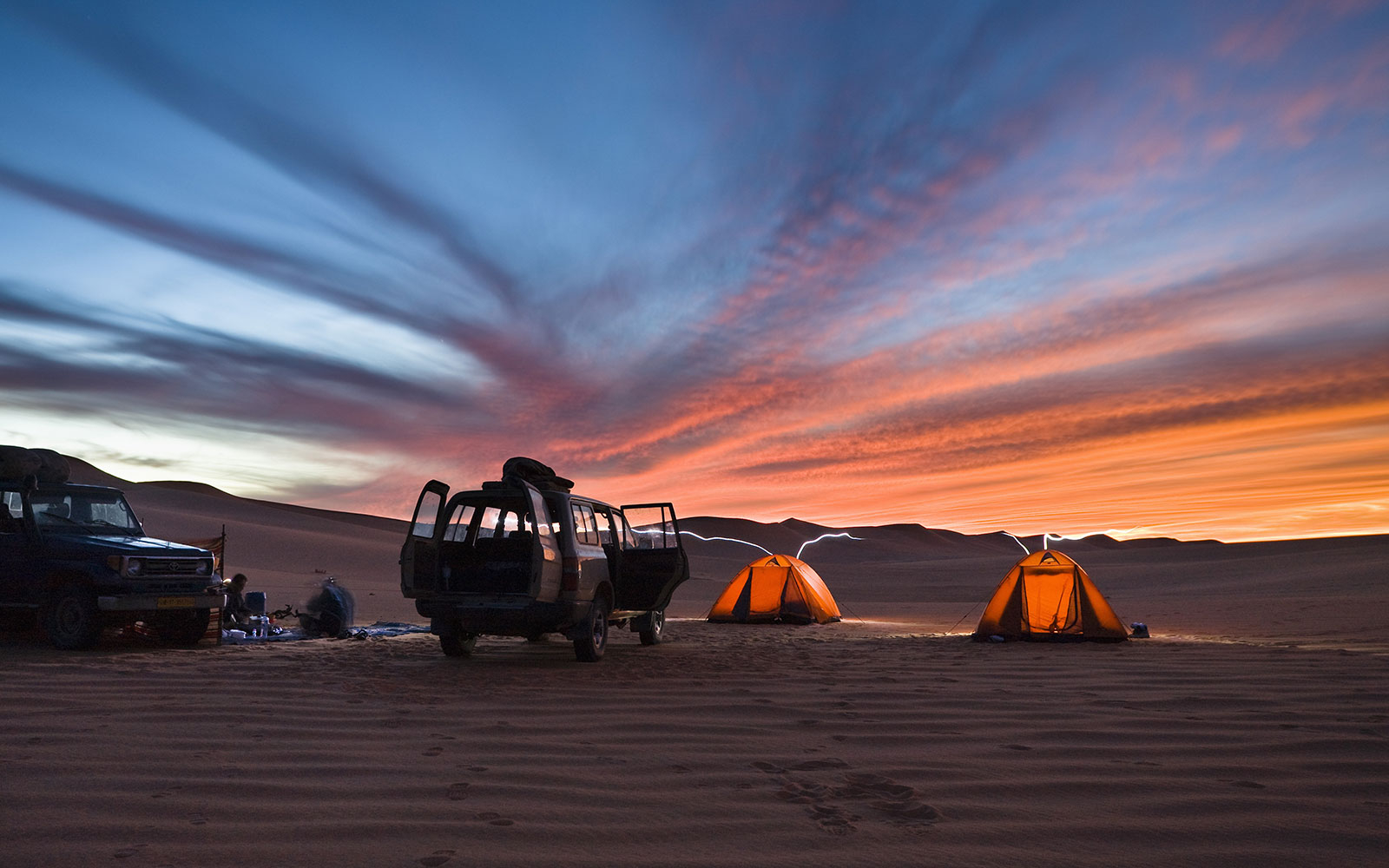 camping in the libyan desert, Libya, Sahara, Africa