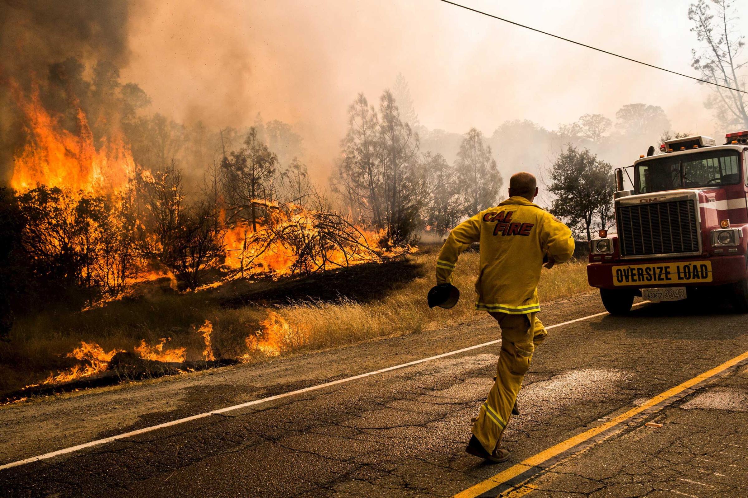 California Wildfire Rocky Fire Lake County
