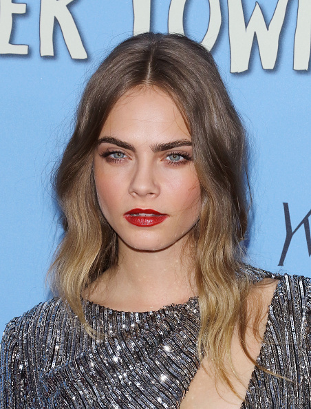 Cara Delevingne at the "Paper Towns" New York premiere in New York City on July 21, 2015.