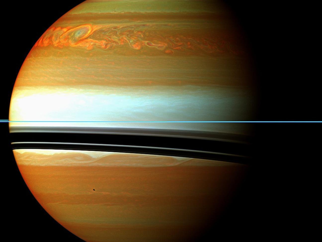 Cassini - Saturn - Storm