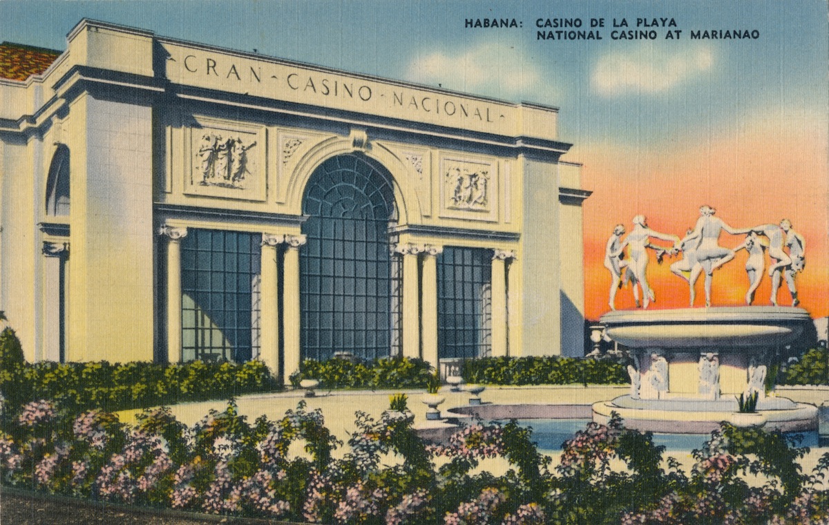 Tourist postcard of the National Casino a Marianao in Havana, c1910. (Print Collector / Getty Images)