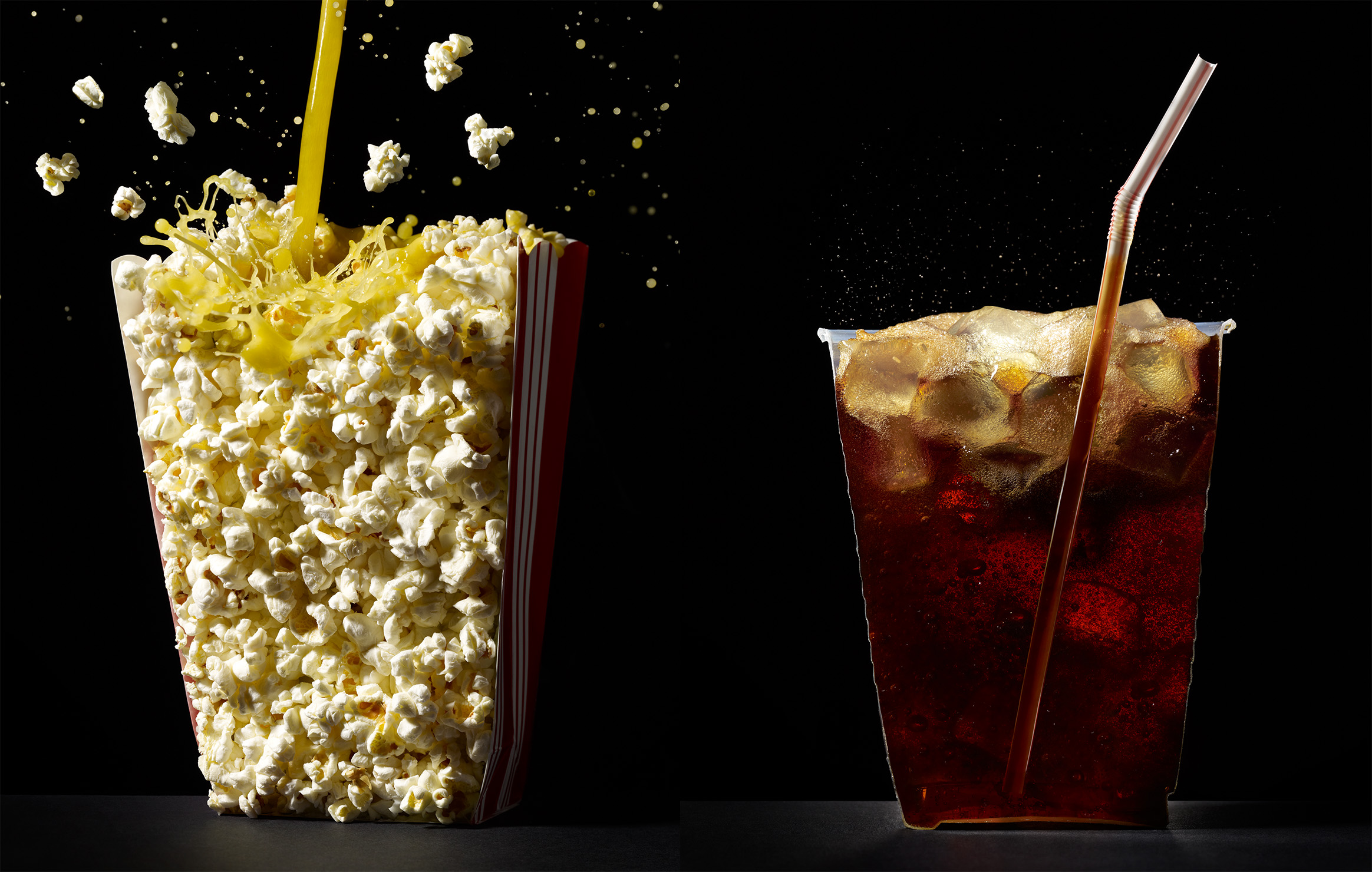 Popcorn and soda