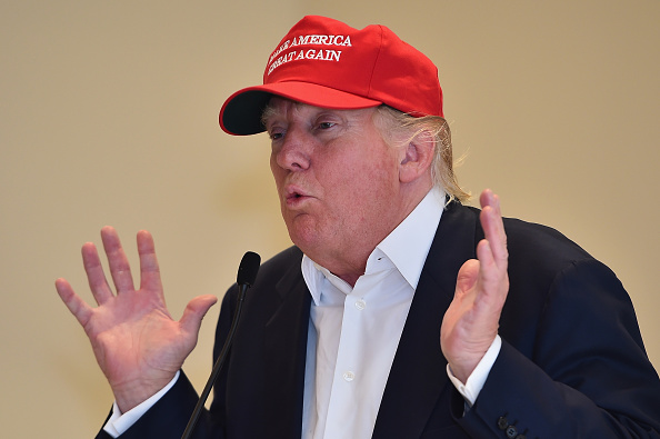Republican Presidential Candidate Donald Trump visits his Scottish golf course Turnberry on July 30, 2015 in Ayr, Scotland. (Jeff J Mitchell—2015 Getty Images)