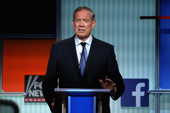 Former Gov. George Pataki at the Fox News debate in Cleveland