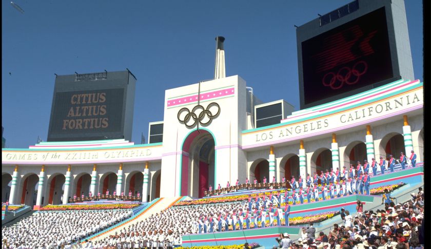 OPENING CEREMONY LOS ANGELES OLYMPICS 1984