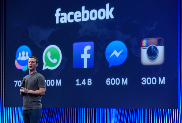Mark Zuckerberg speaks during the Facebook F8 Developers Conference  on March 25, 2015 in San Francisco. (Bloomberg/Getty Images)