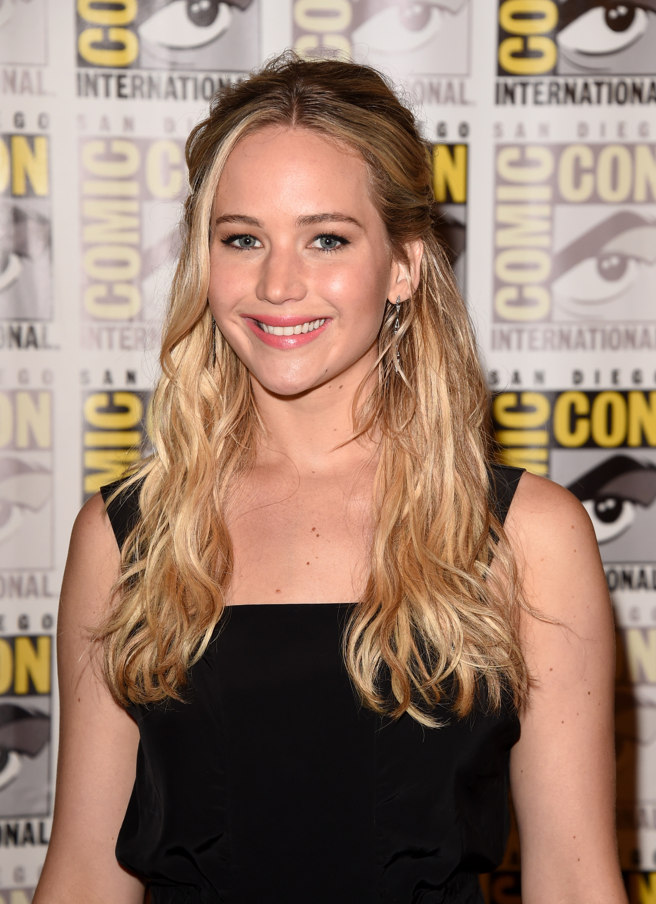 of "The Hunger Games: Mockingjay - Part 2" attends the Lionsgate press room during Comic-Con International 2015 at the Hilton Bayfront on July 9, 2015 in San Diego, California.