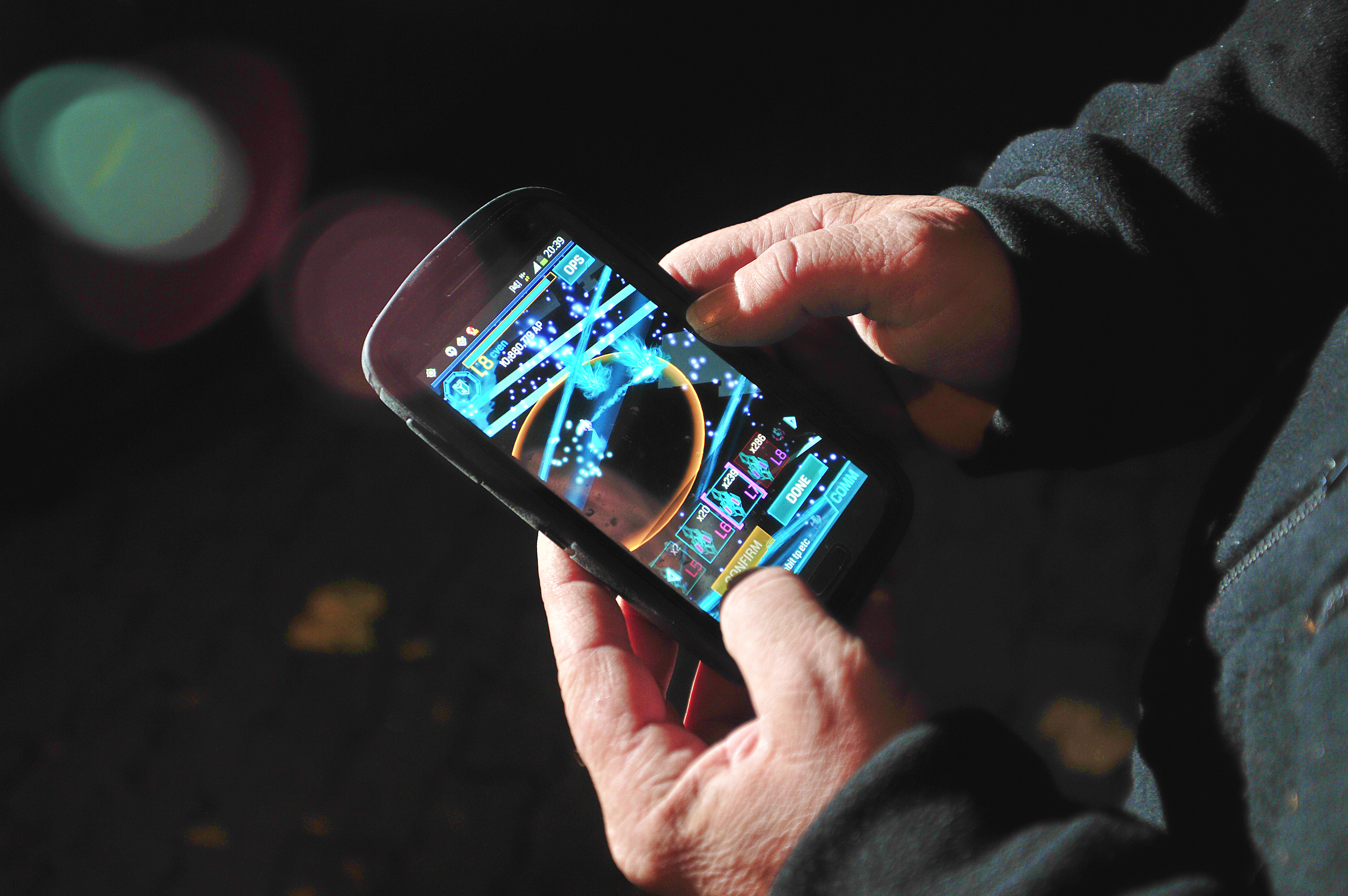 Ingress running on an Android phone. (ullstein bild&mdash;ullstein bild via Getty Images)